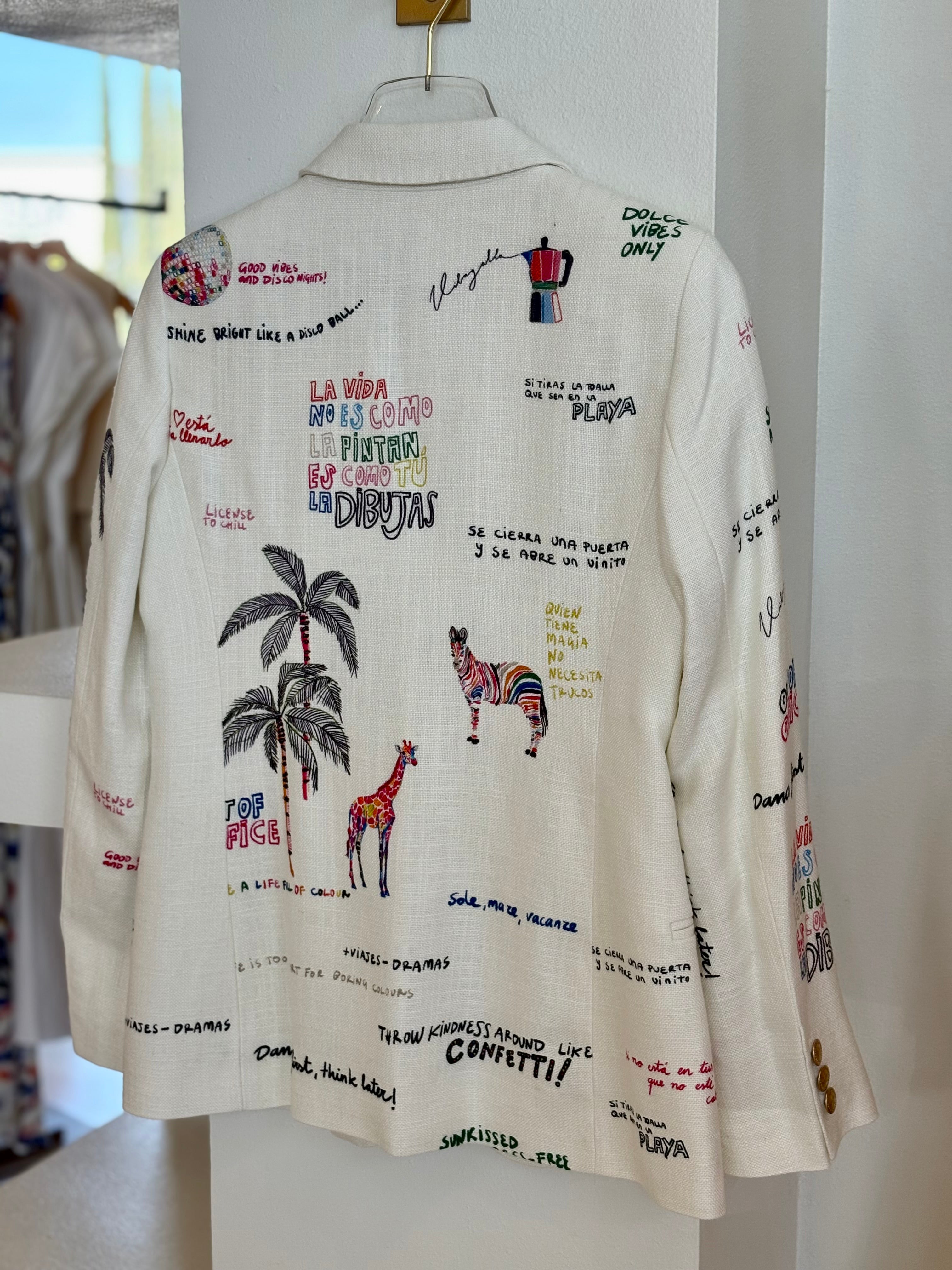 Vi33558 Linen Blazer