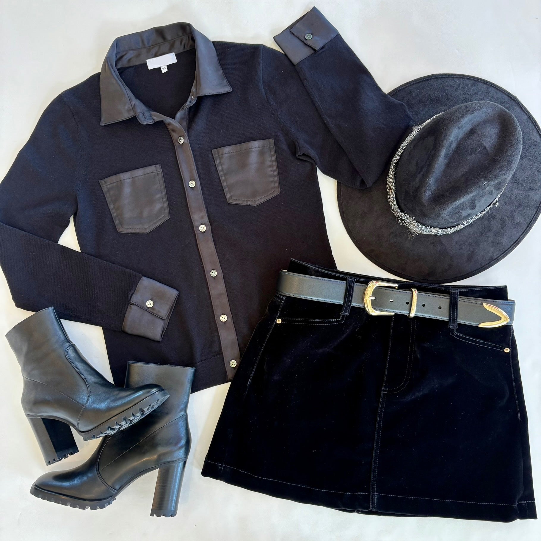 Js23007 Two Pocket Tee - Black