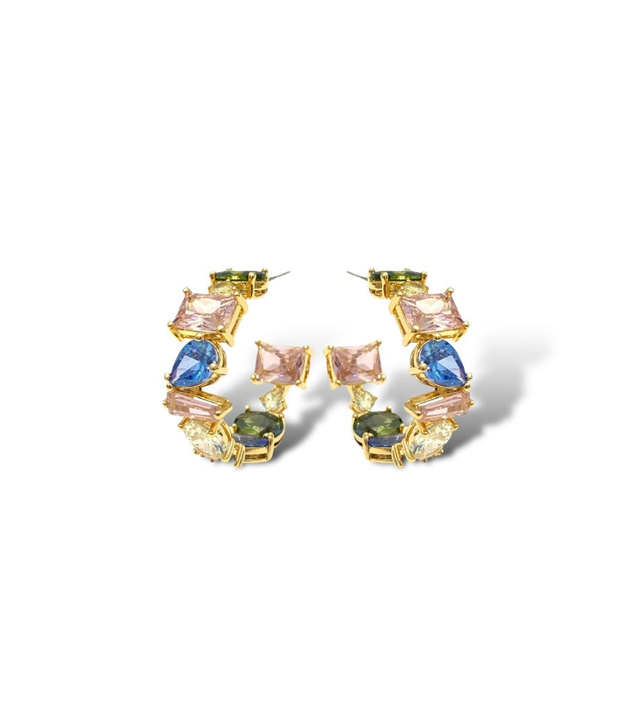 Tm0048 Multi Stone Hoop