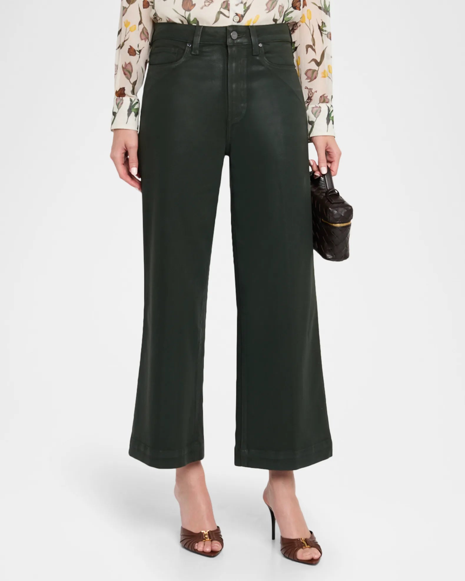 Pa5612 Anessa - Forest Coated Wide Leg
