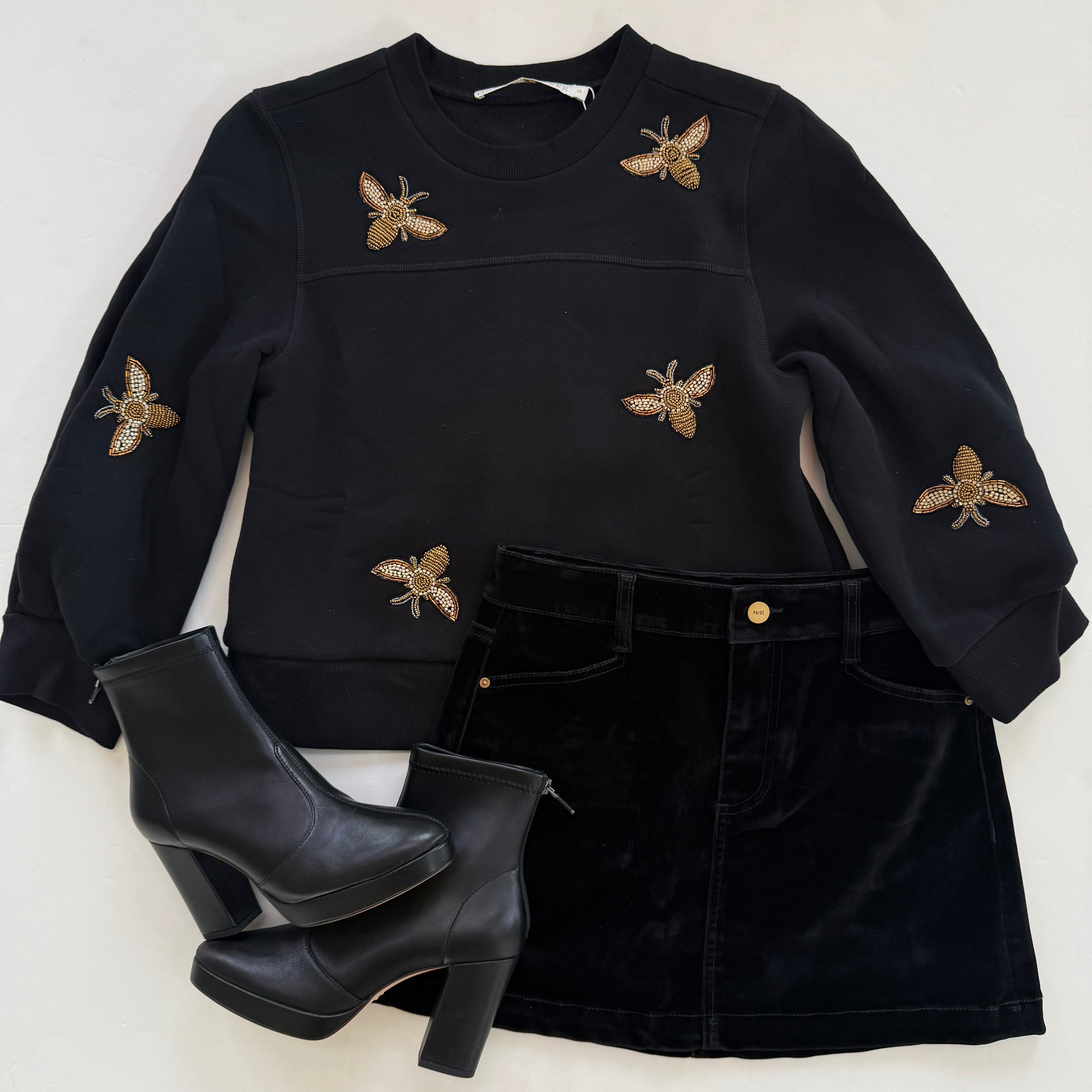 Ma937t Beaded Bee Sweatshirt