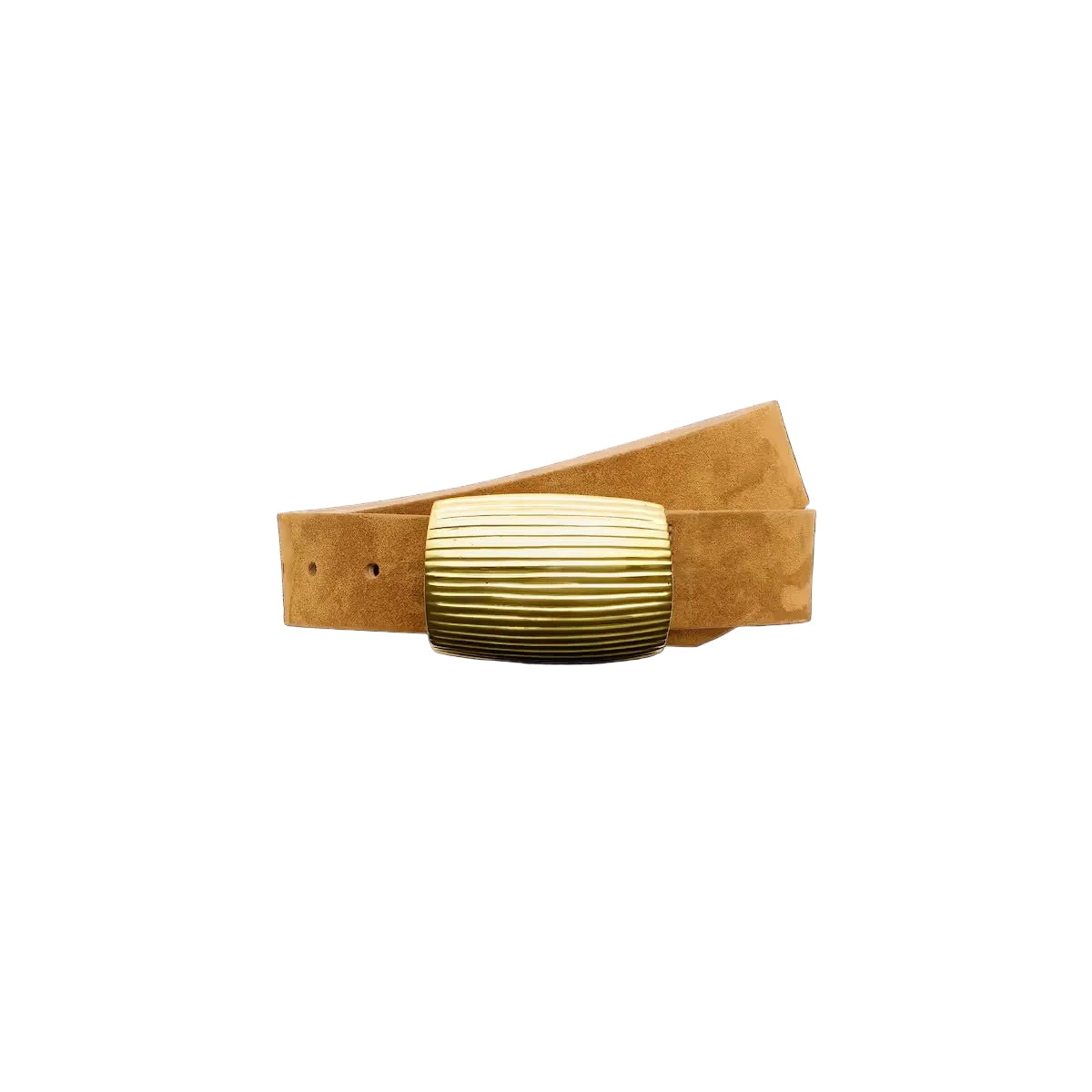 La4002 Camel Suede Belt