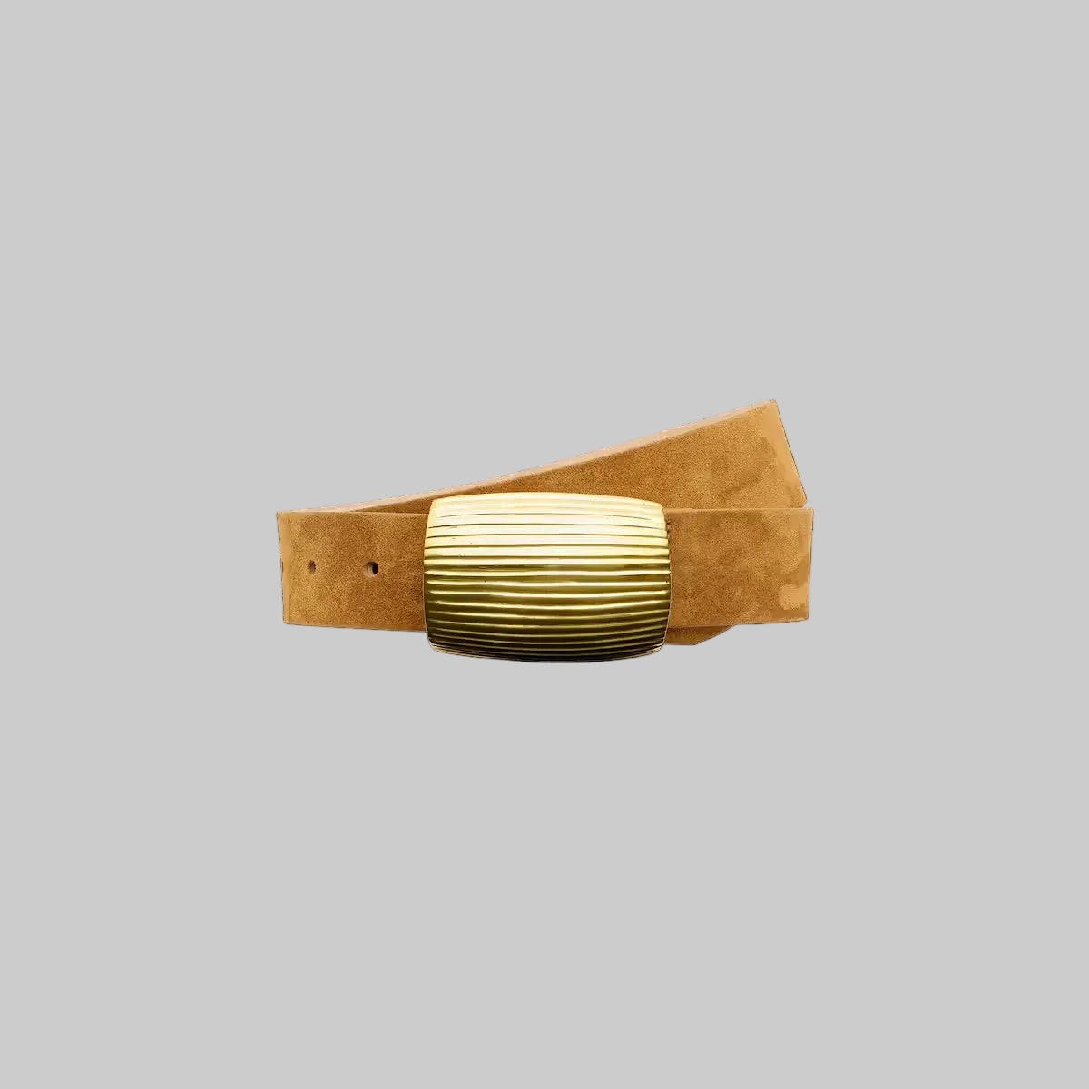 La4002 Camel Suede Belt
