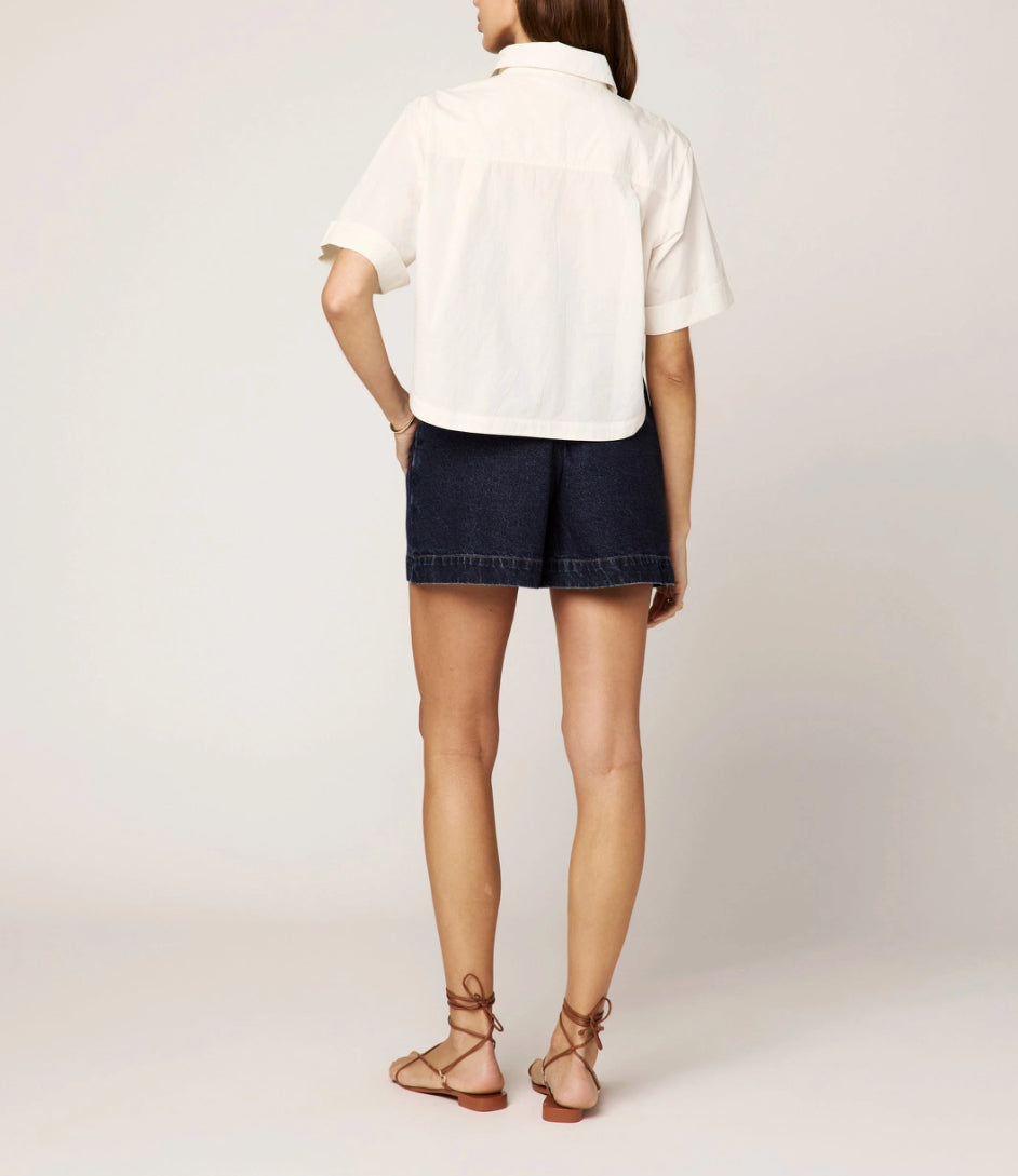 Cl201284 Ivory Crochet Blouse