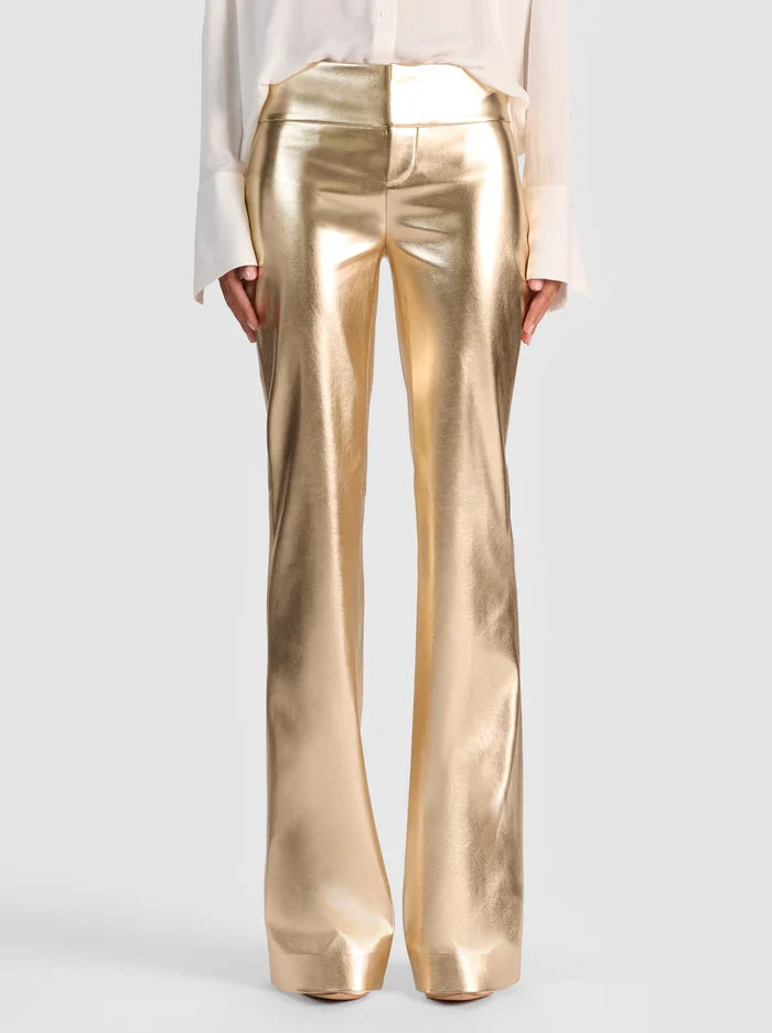 Alcc14120 Gold Bootcut Pants