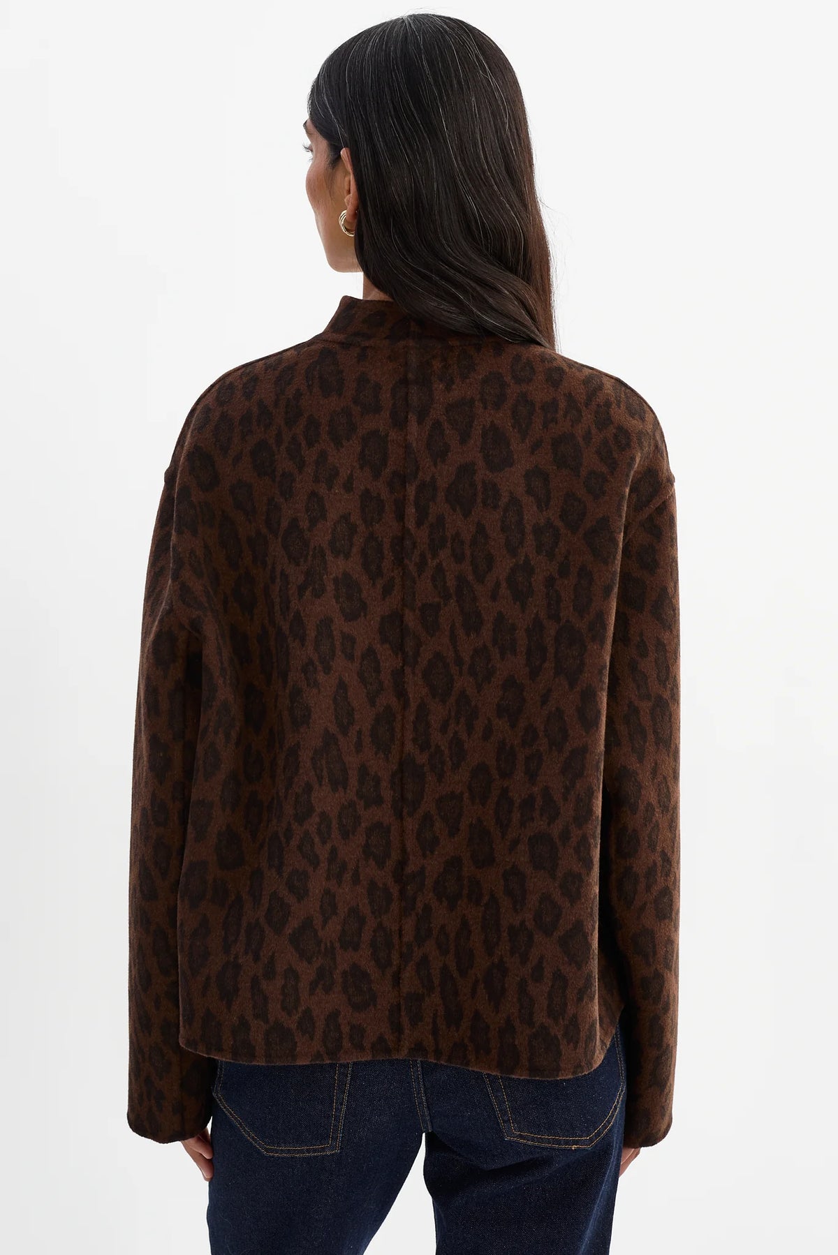 Lahania Reversible Wool Jacket - Leopard
