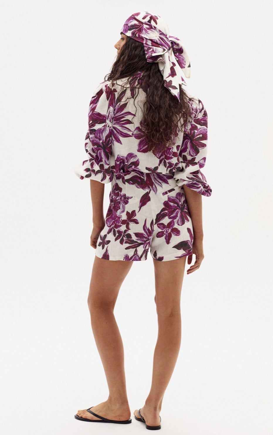 La1325 La Fleur Linen Shorts
