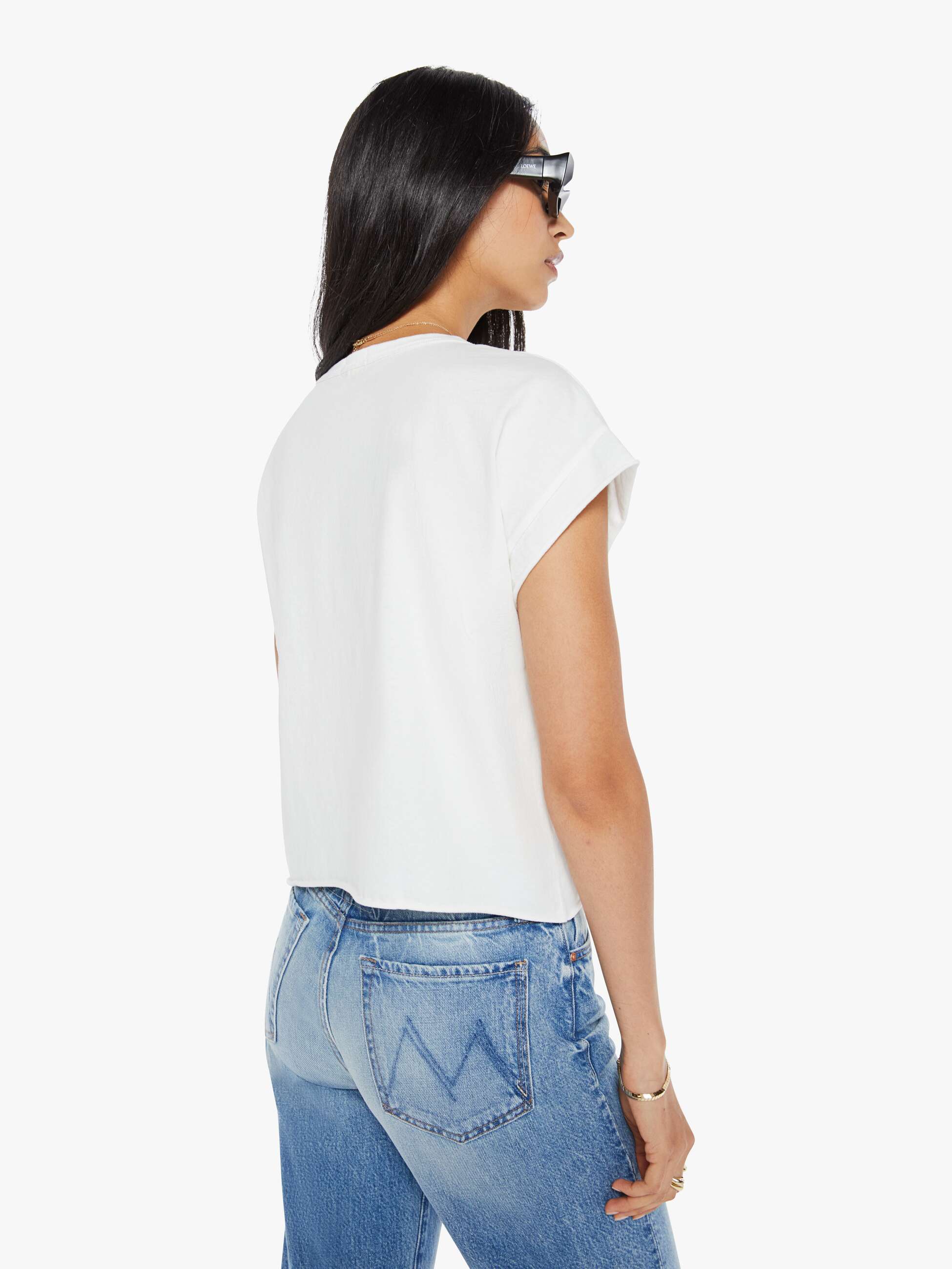 Mo1574 Mother Flower Patch Pocket Tee