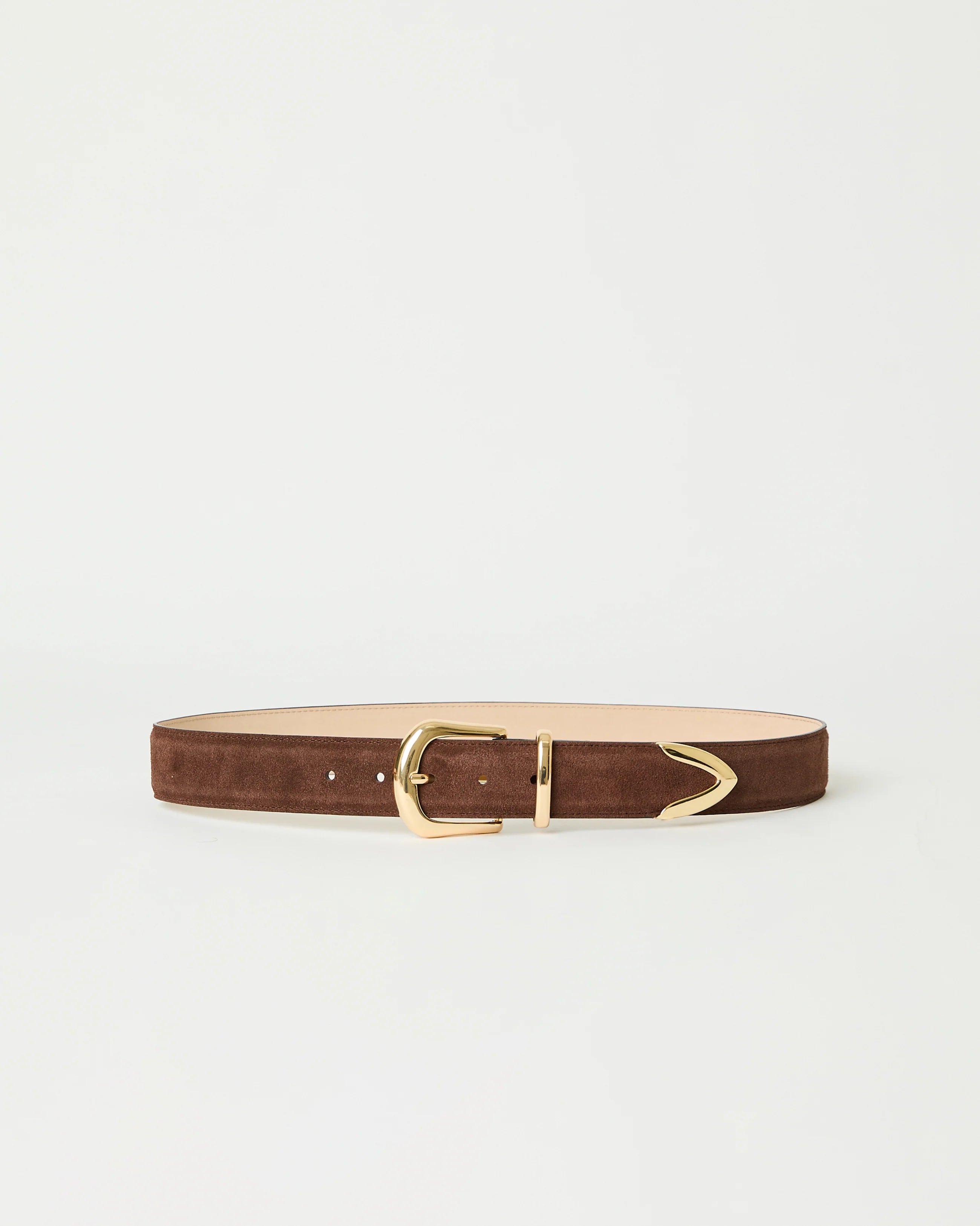 Bebh857 Marc Suede Belt - Chocolate
