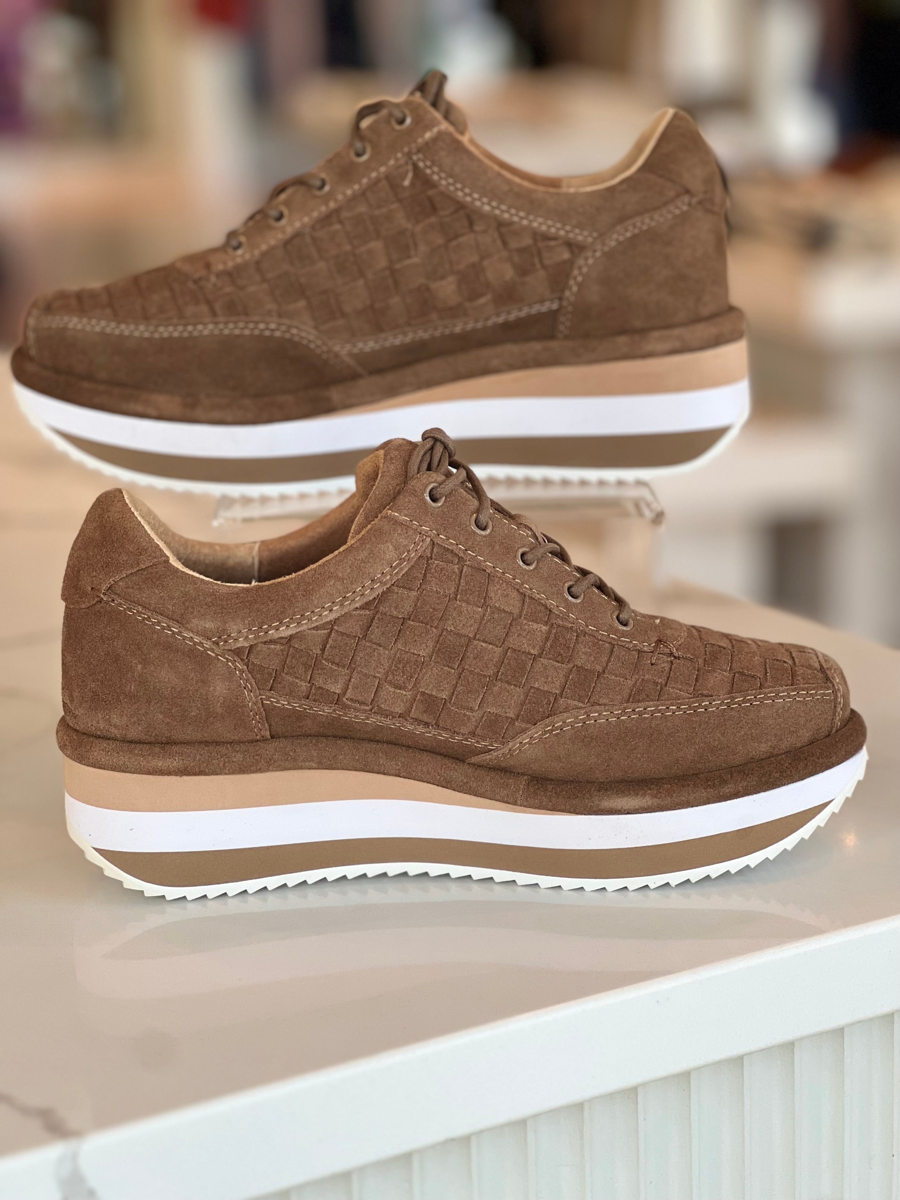 Kelsi Dagger Brown Woven Sneaker