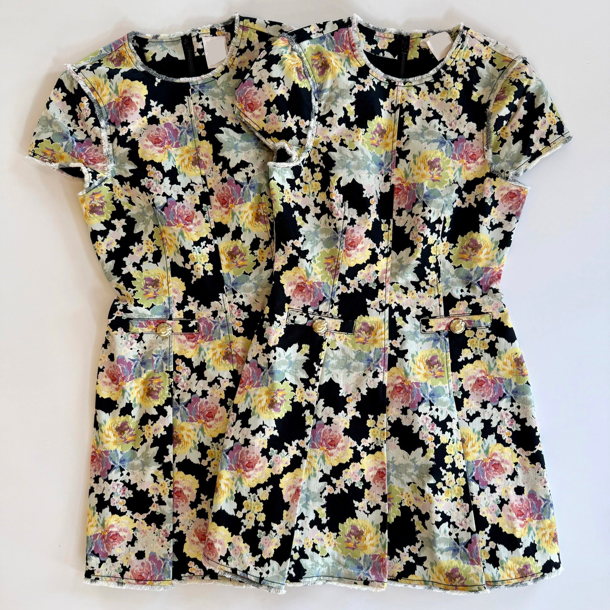 Cizd79911 Ikat Bouquet Dress