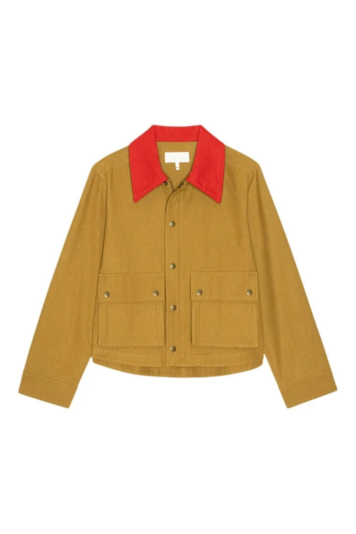 Th5028 Contrast Collar Jacket