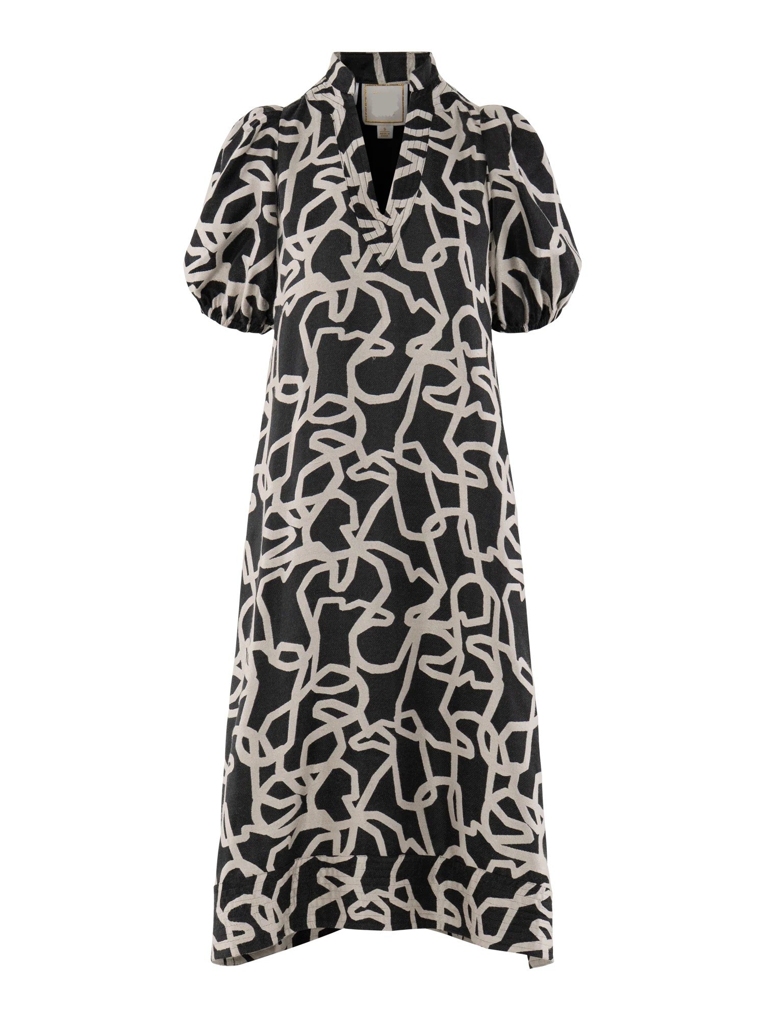 Em493 Boot Jacquard Midi Dress
