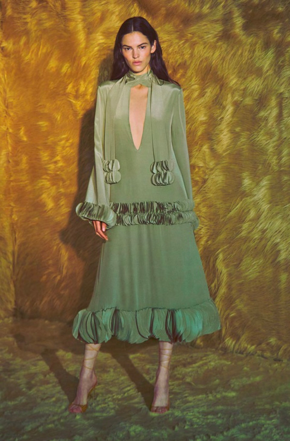 Al0746 Zuella Sage Midi Dress