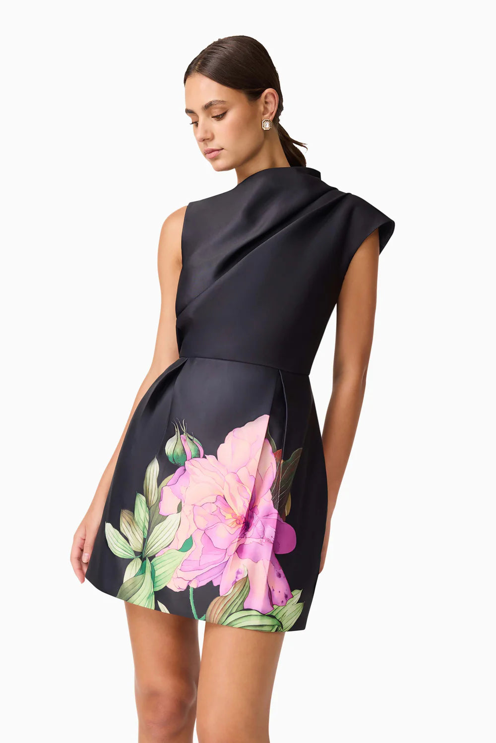 El2082517 Asymmetric Mini Dress