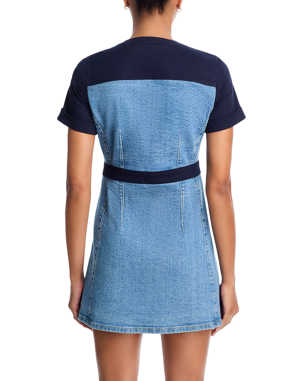 Cizd32638 Combo Denim Dress