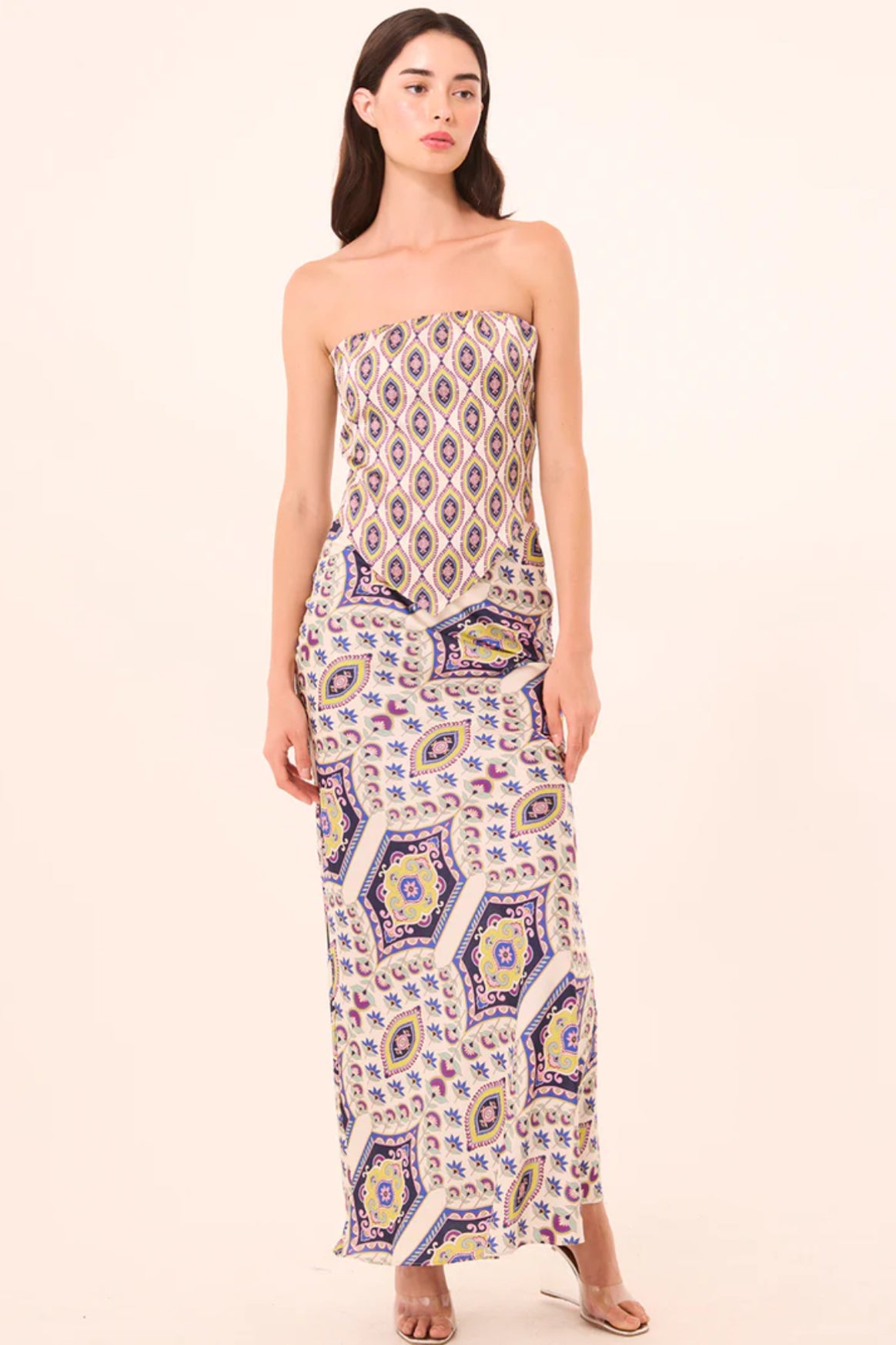 Mi9547 Set - Scarf Top & Skirt