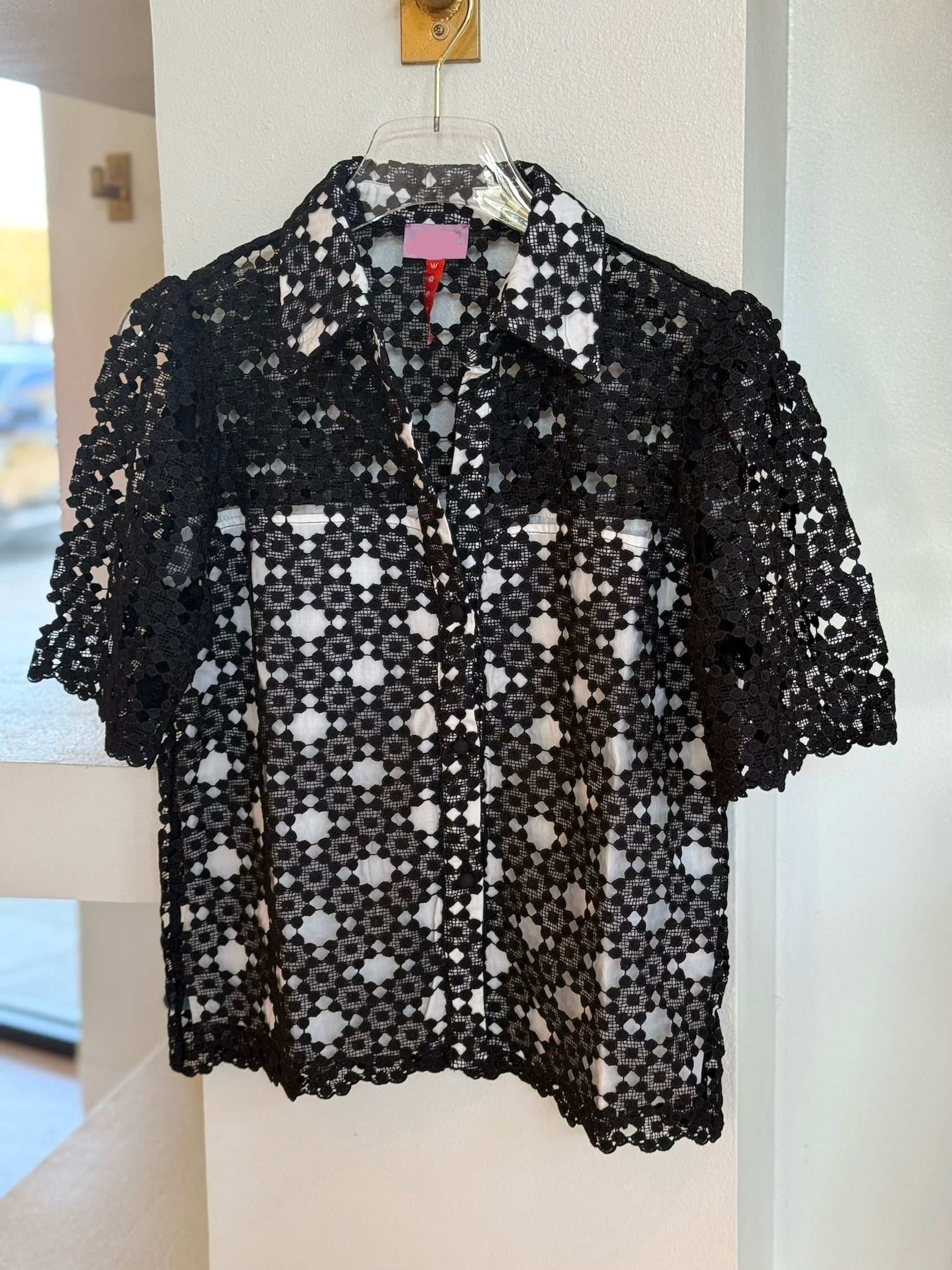 Na301 Black Lace Top