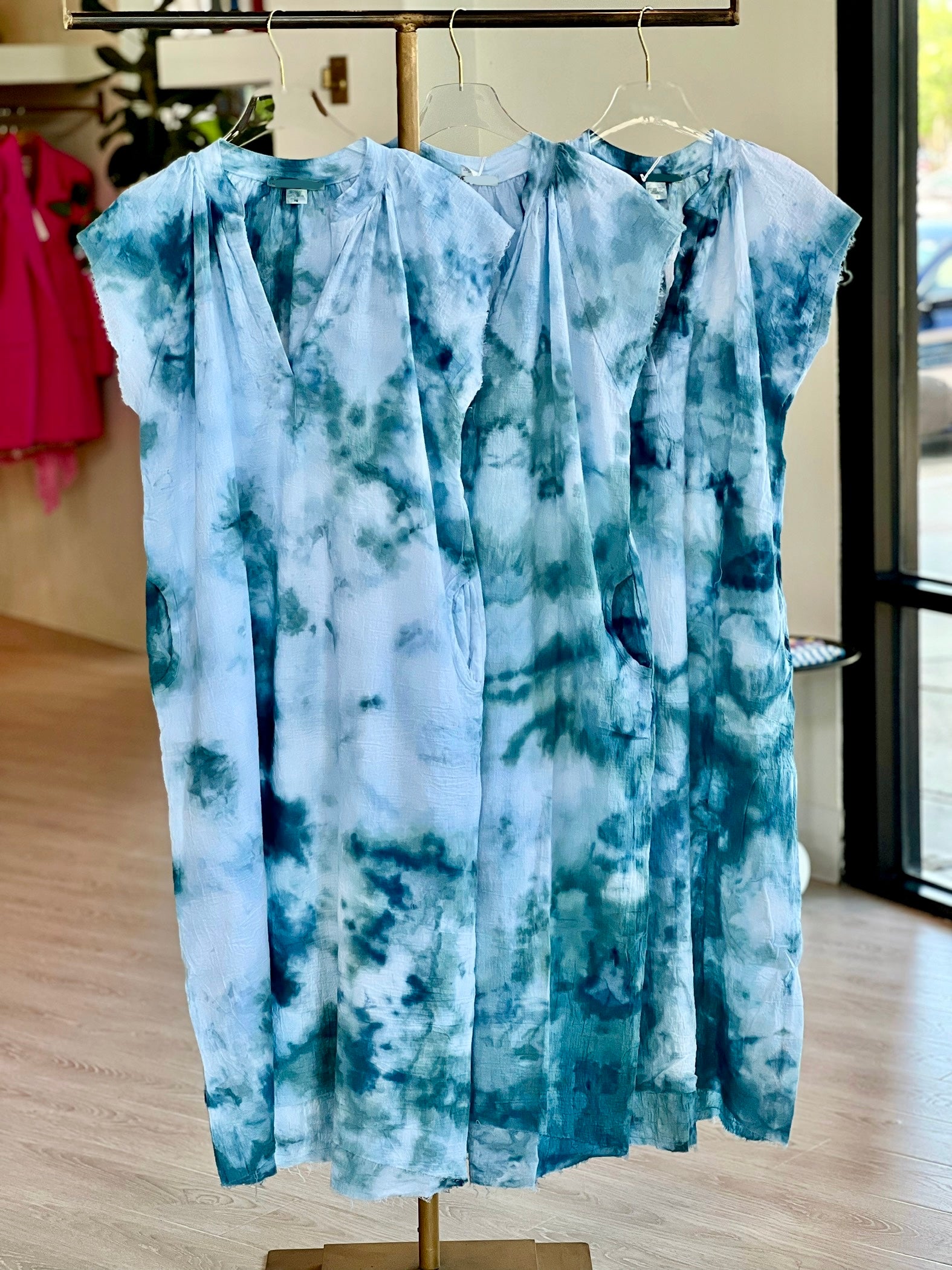 Logx92 Gauze Maxi Dress - Blue Cove