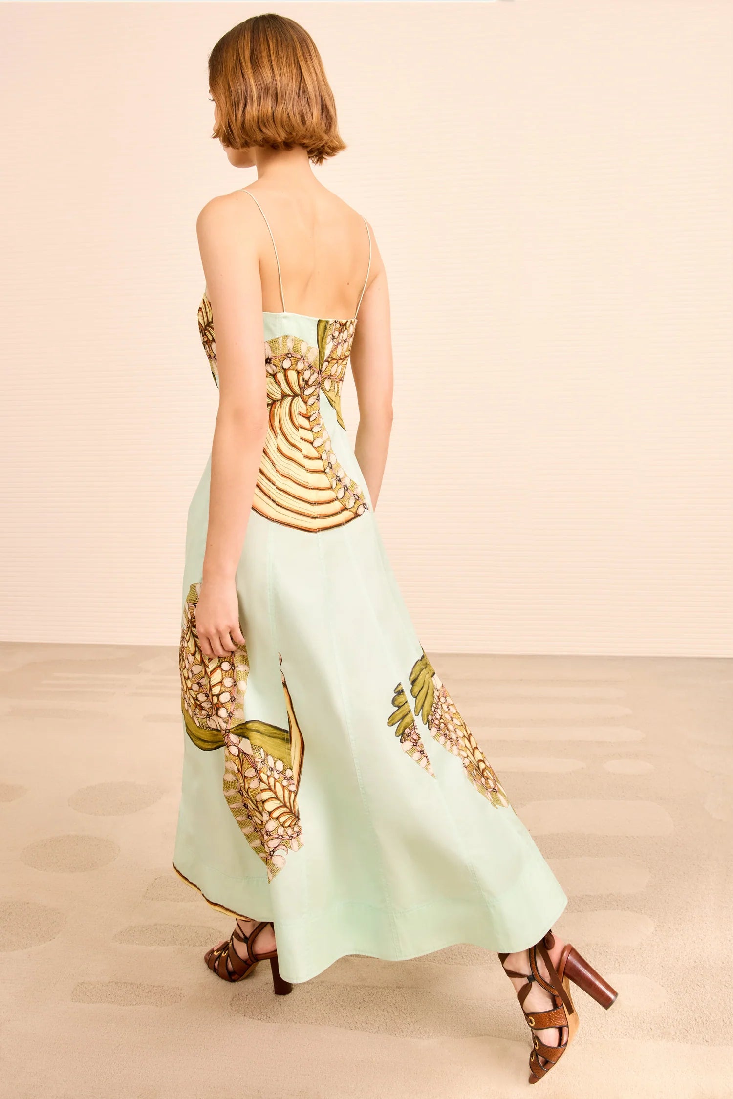 Ul0157 Water Blossom Midi Dress