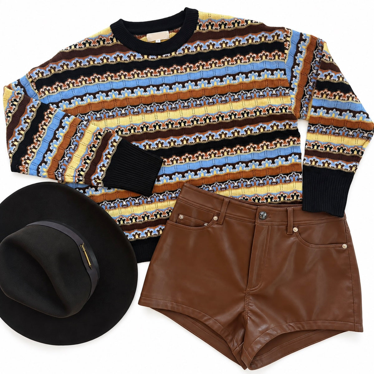 Sun1045 Fancy Stripe Sweater