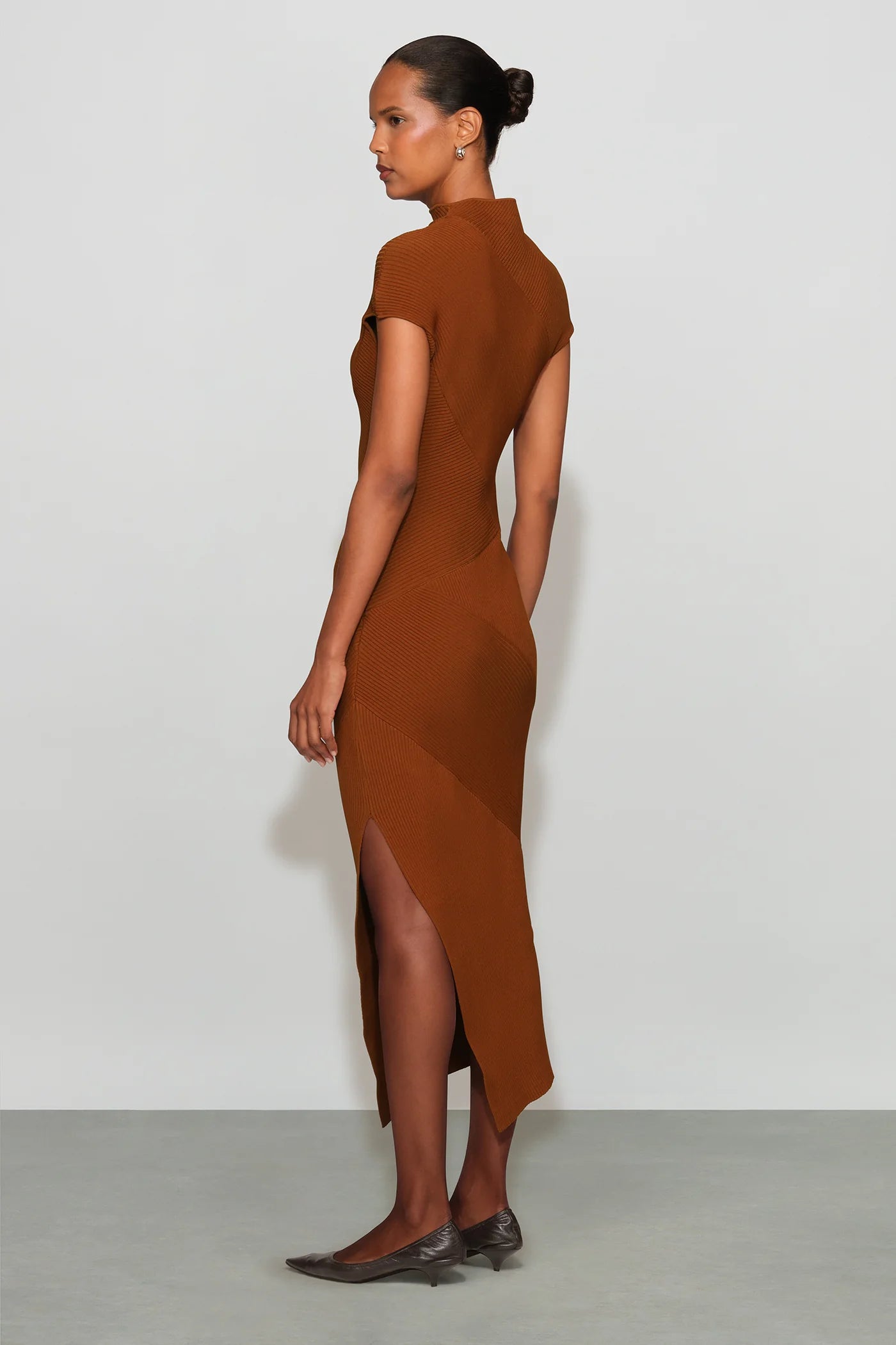 Et6978 Cognac Midi Dress