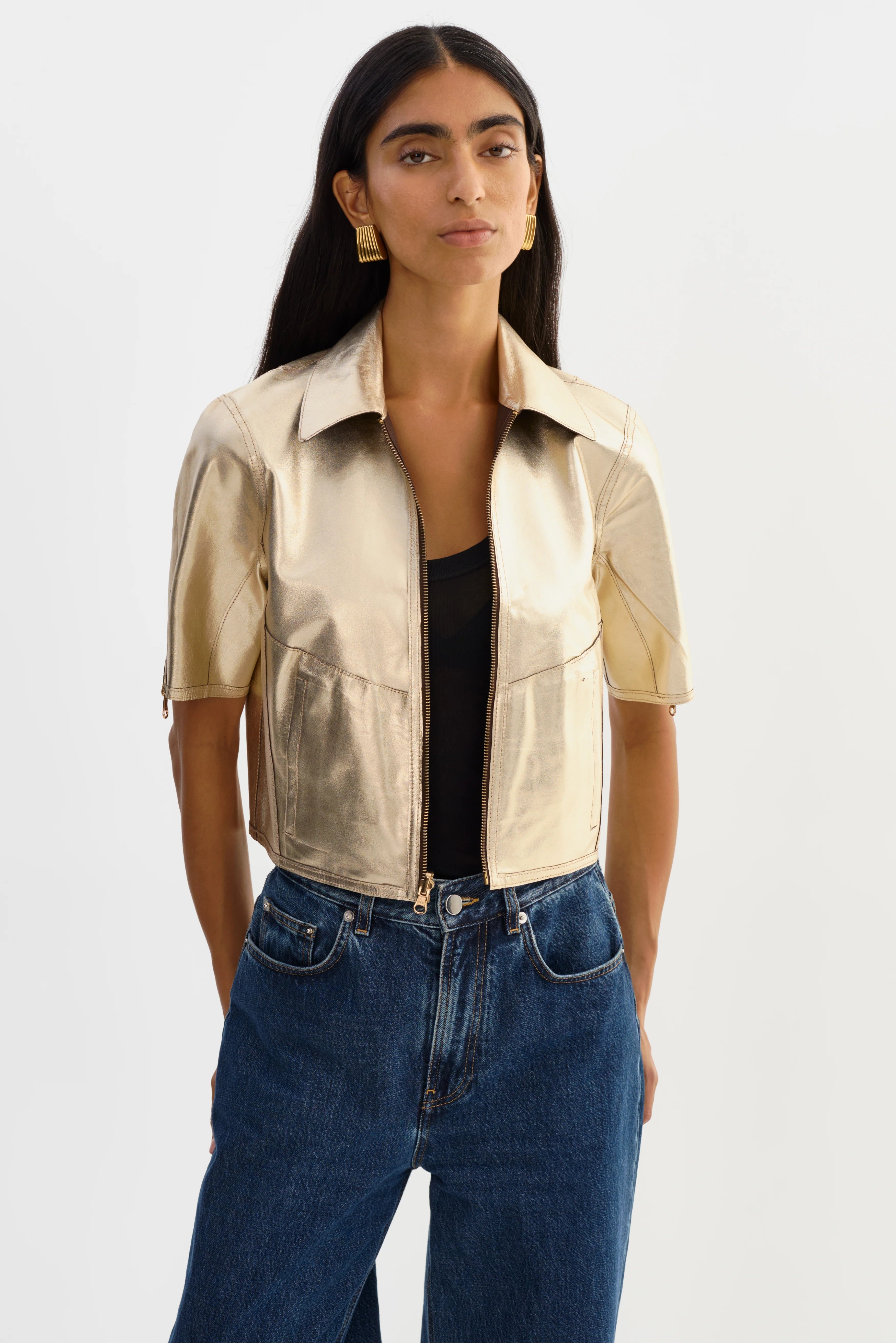Lasevana Reversible Leather Jacket