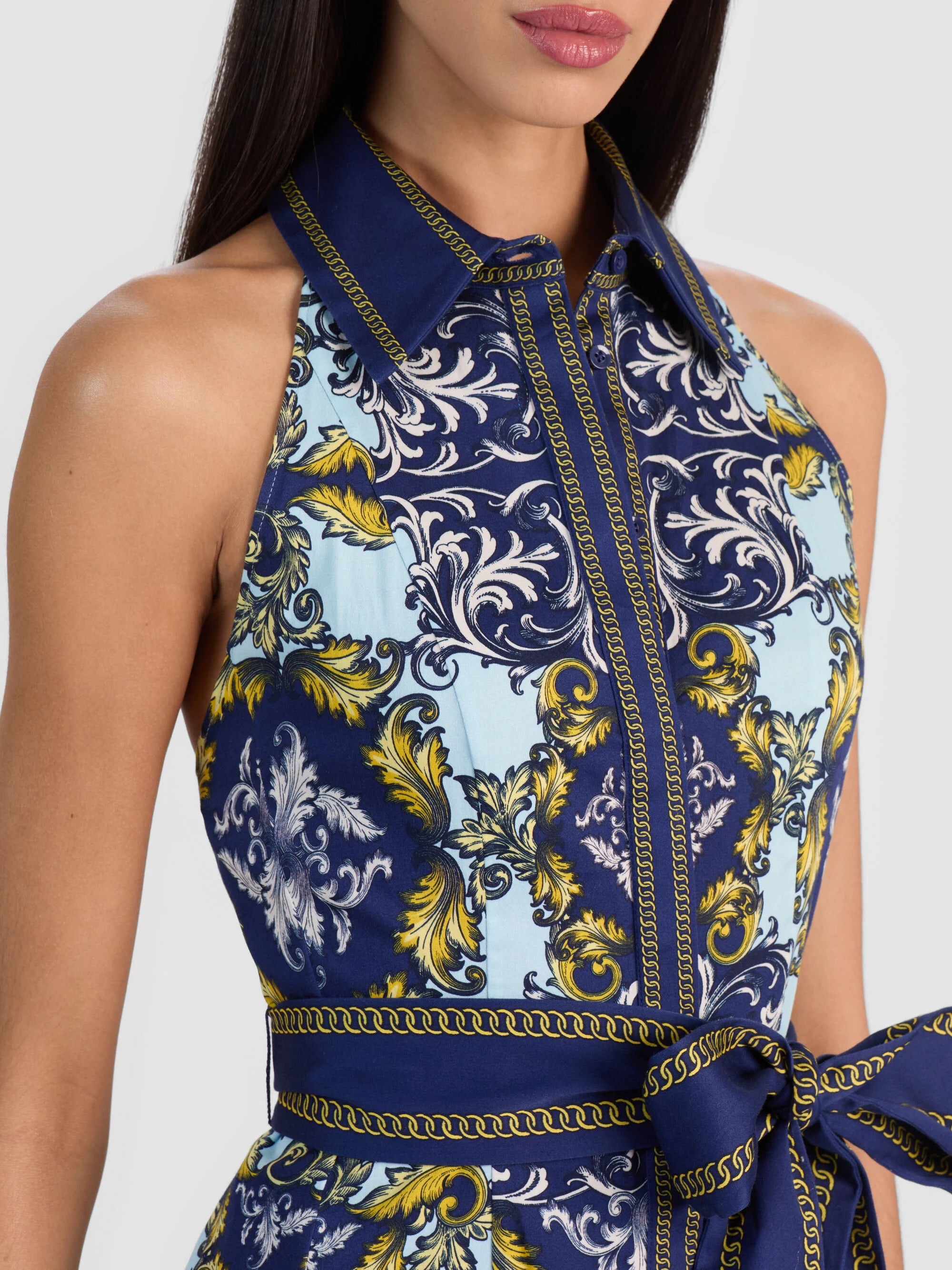 Alcc89520 Antique Scroll Mini Dress