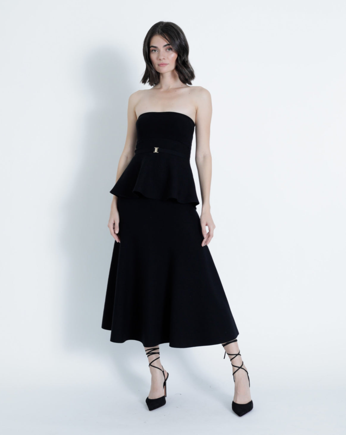 Ka30422 Set - Strapless Top & Skirt Set