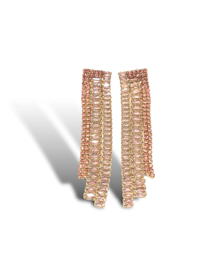 Vida Pink Drop Earrings