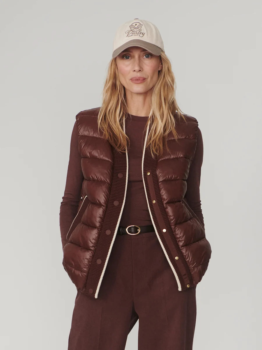 Va02126 Brown Puffer Vest
