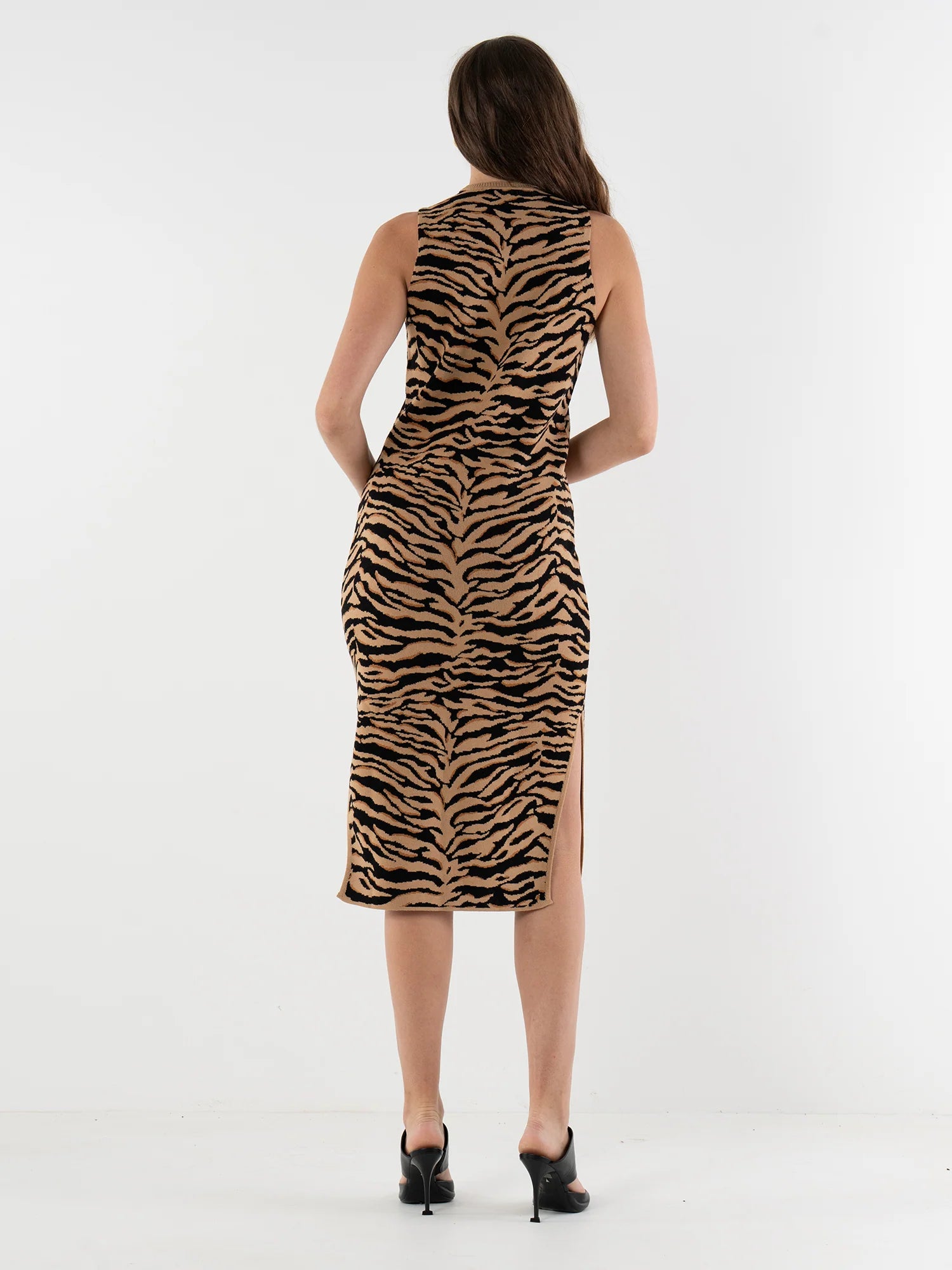 Em452 Tiger Midi Dress