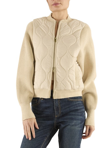 Ra4014 Bone Combo Puffer Jacket