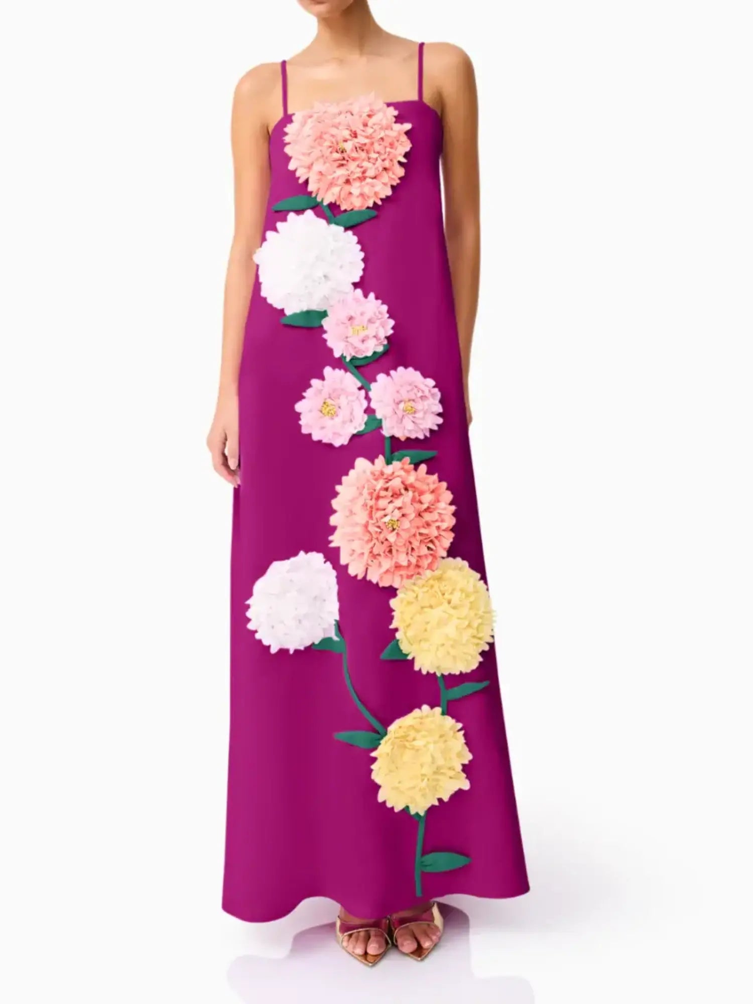 El42505 Purple Buttercup Maxi Dress