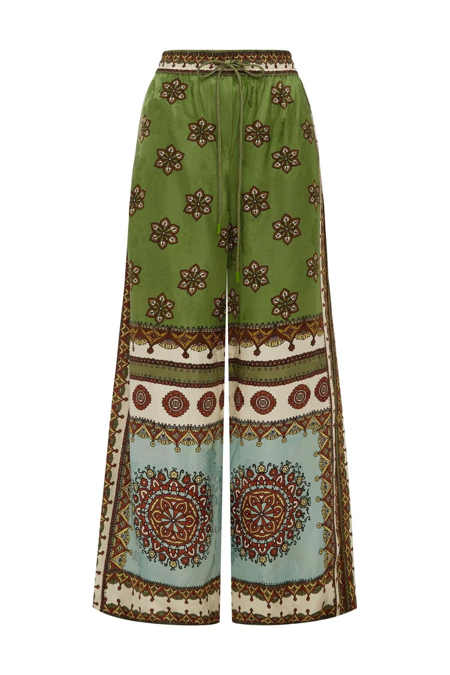 Al6419 Scarf Print Pants