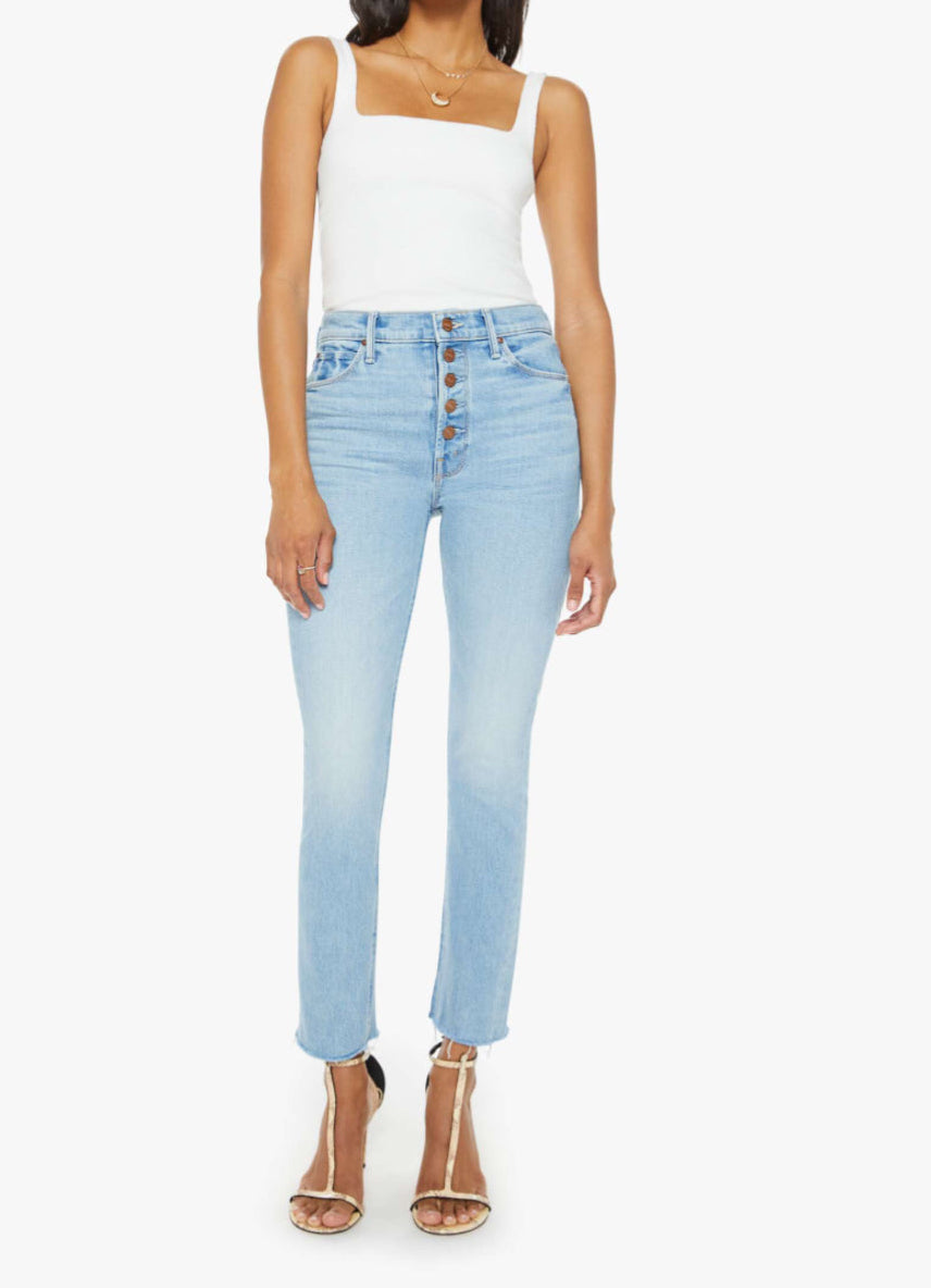 Mo1726 Mother Pixie Dazzler Ankle Fray - Ivy League