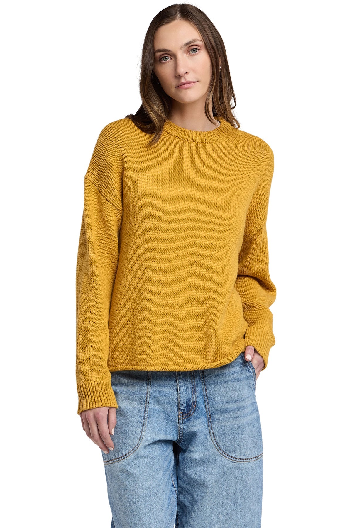 Vemeli Gold Crewneck Sweater