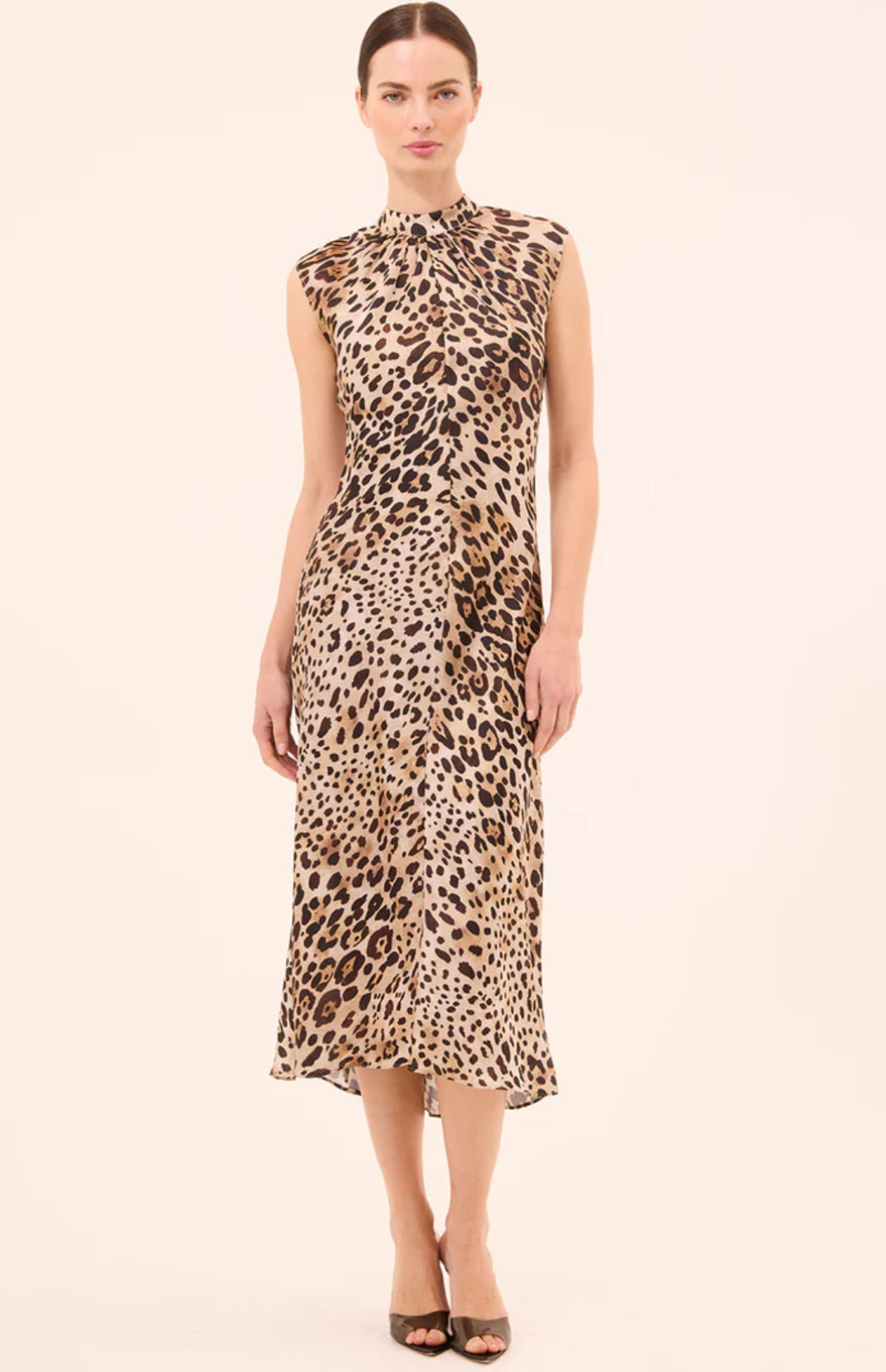 Mi9407 Leopard Print Midi Dress