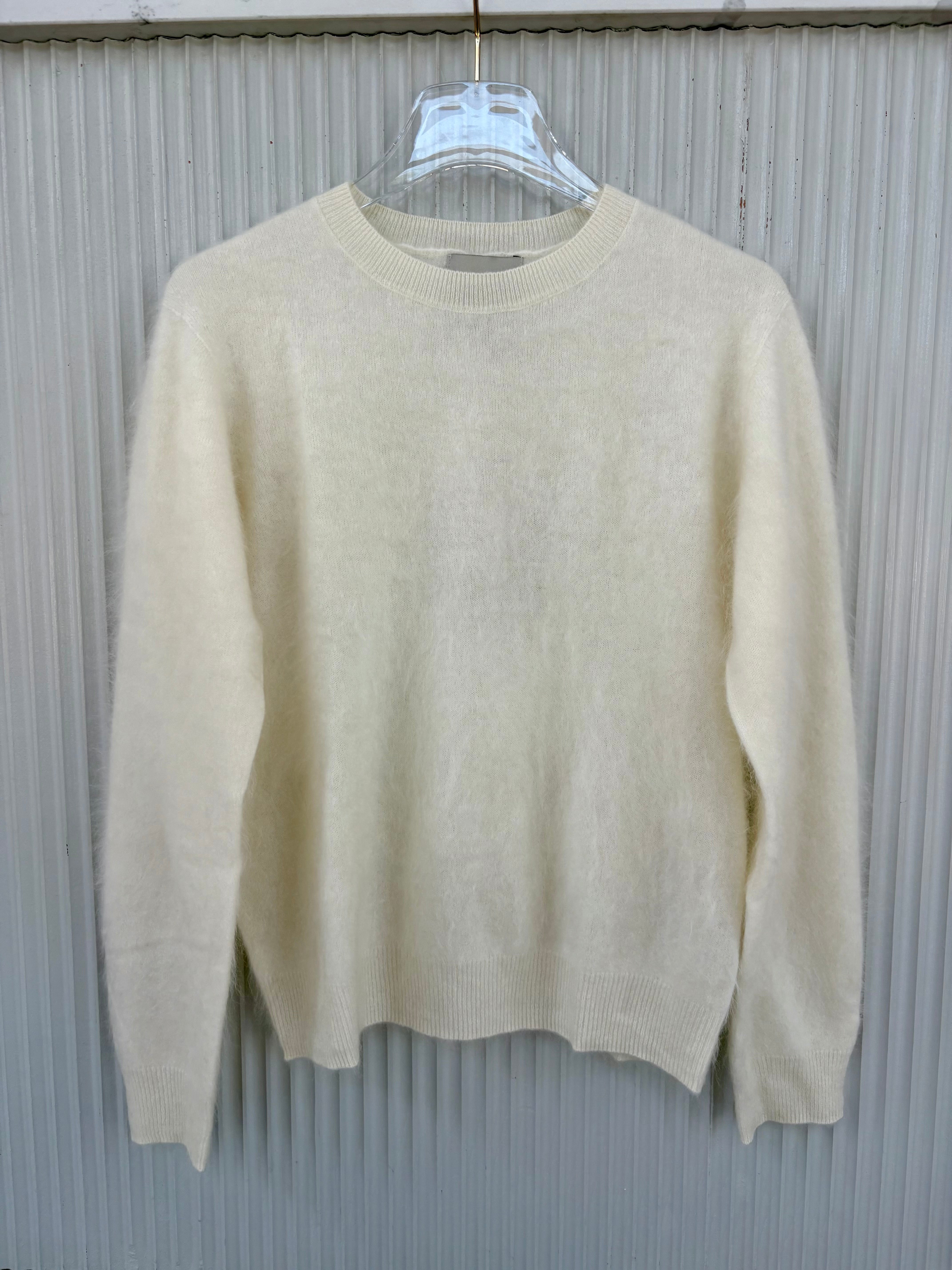 Ju007 Ecru Brushed Sweater