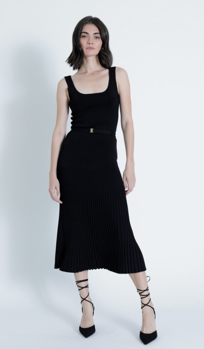 Ka51032 Set - Black Knit Set