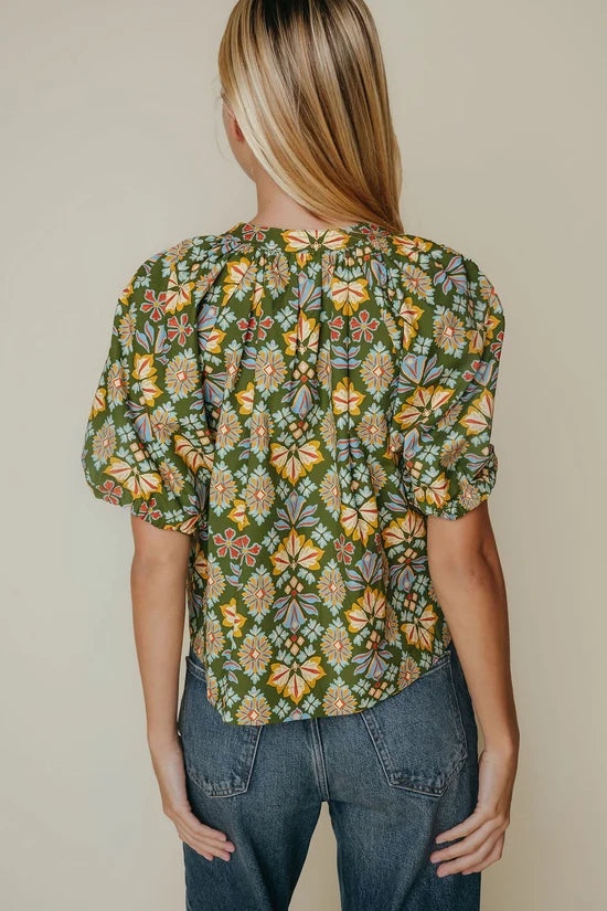 Lalrb12 Tribeca Puff Sleeve Top