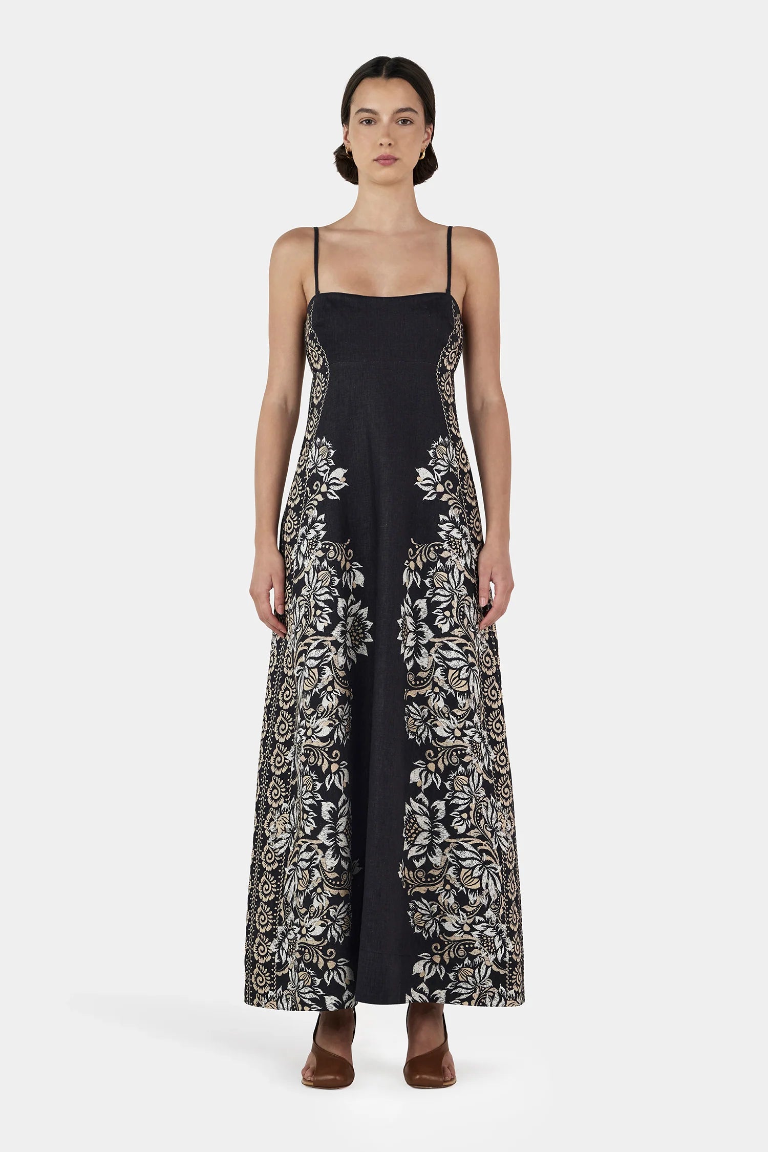 Ha8547 Midnight Bells Maxi Dress