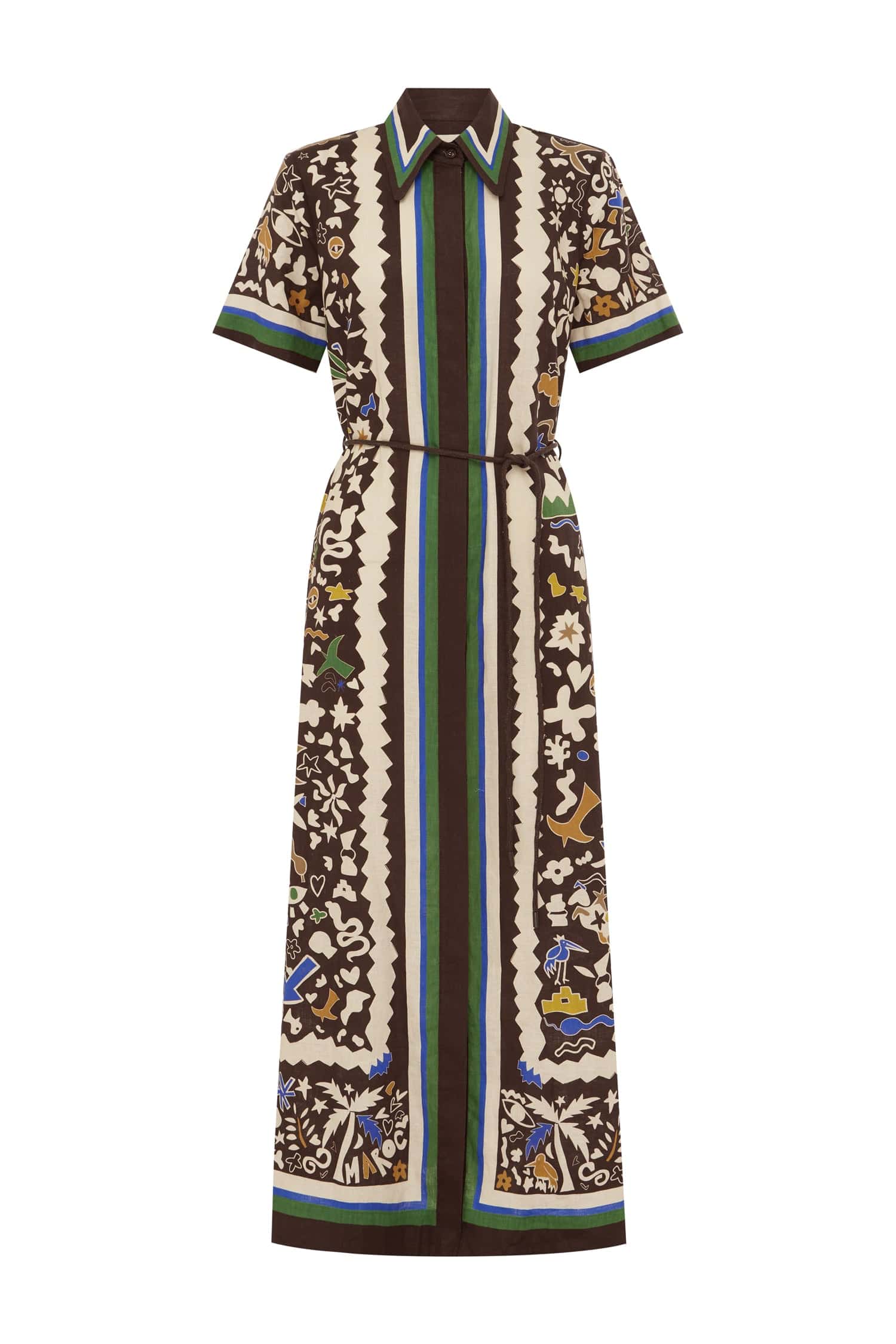 Al6146 Maroc Maxi Shirtdress