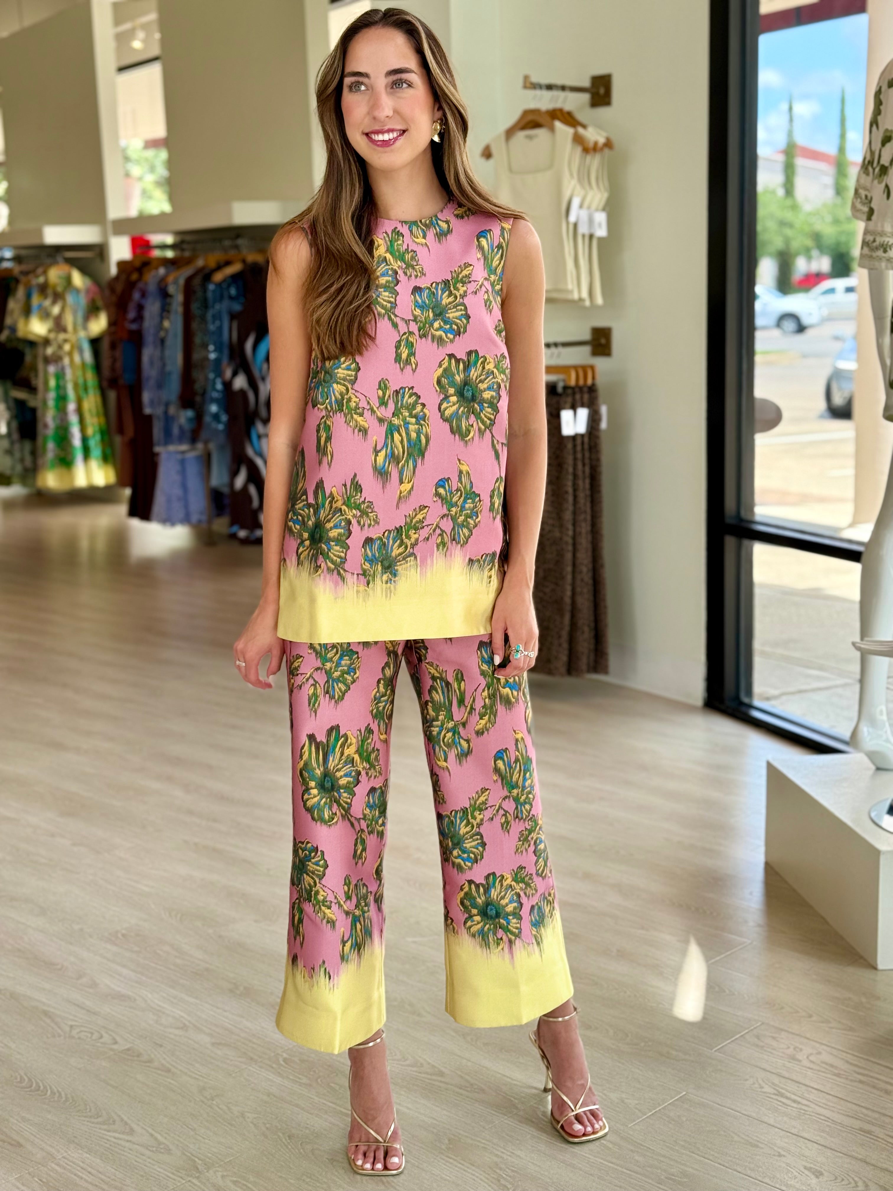 Al7718 Floral Pants