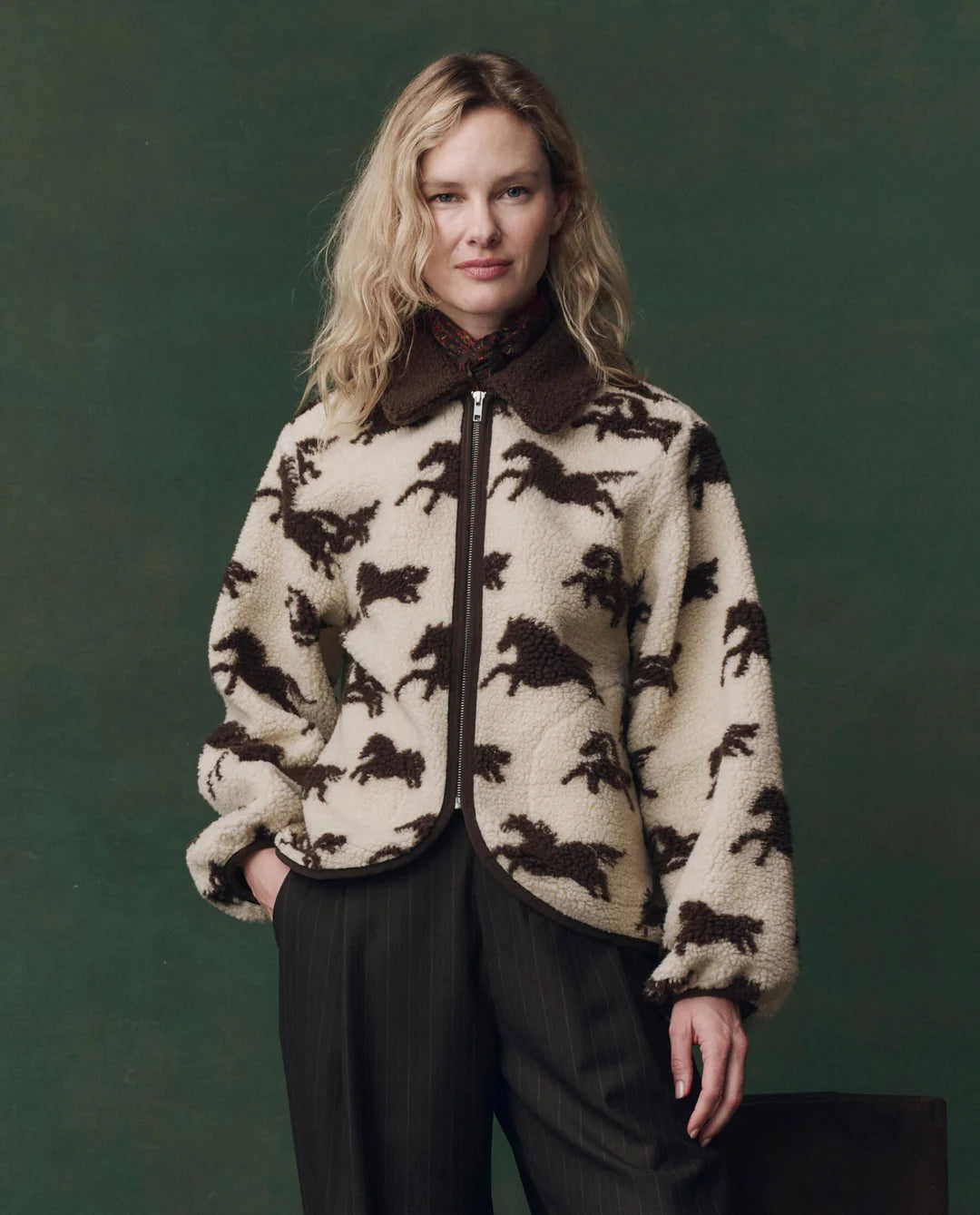 Gr4832 Giddy Up Fleece Jacket - Cream