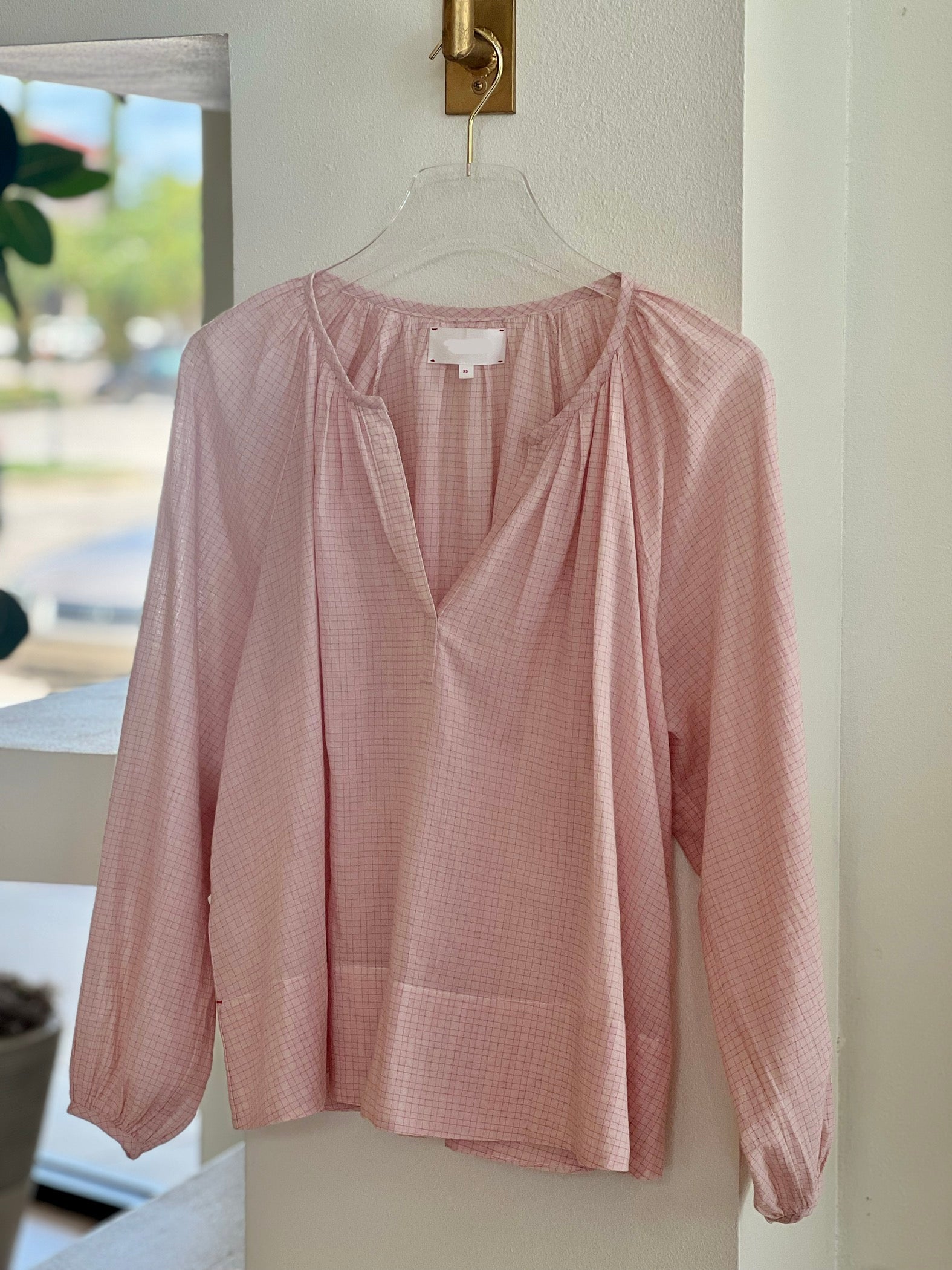 Xix5rmc001 Xirena Rose Plaid Blouse
