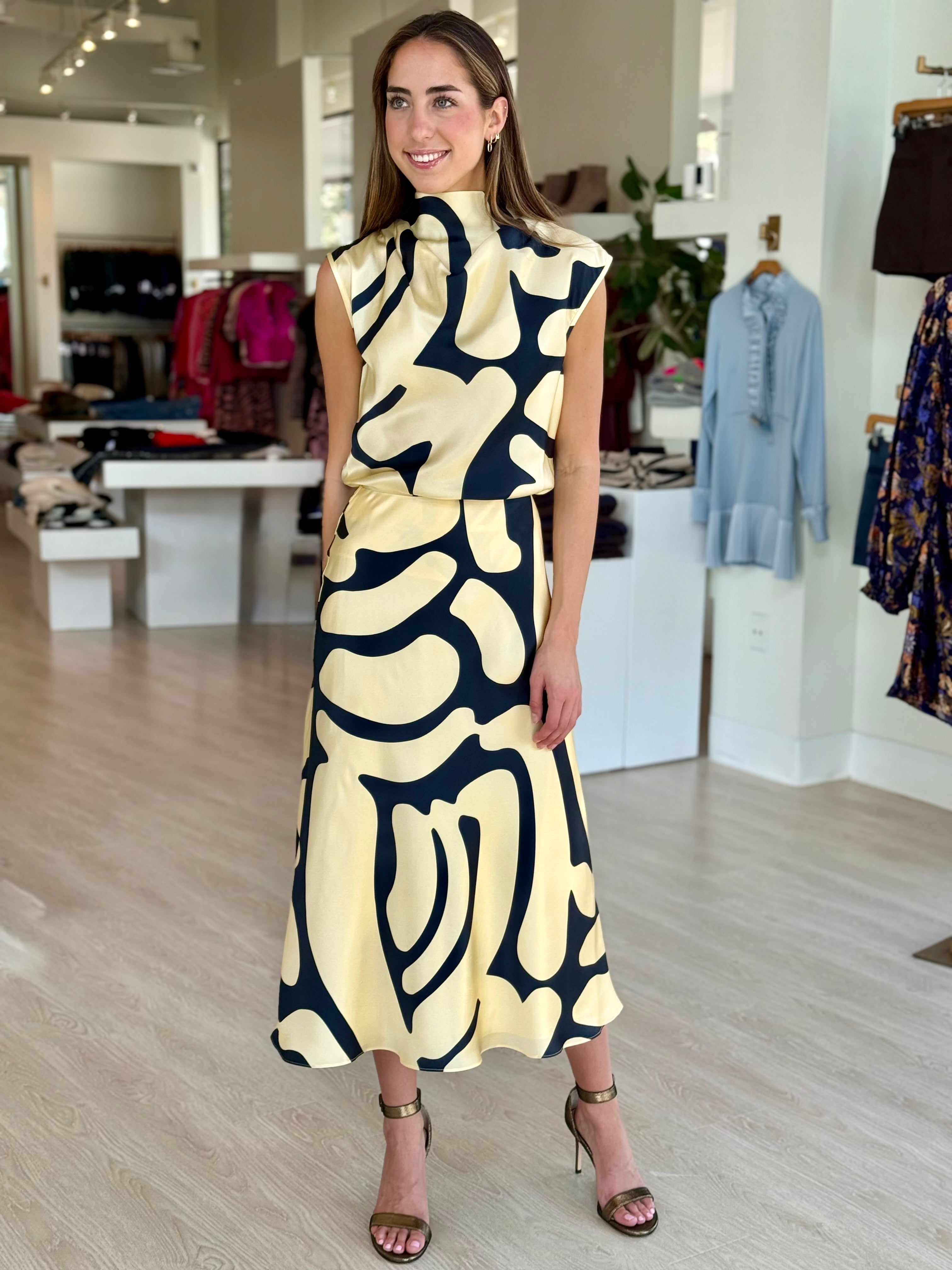 Re2645 Dune Print Top