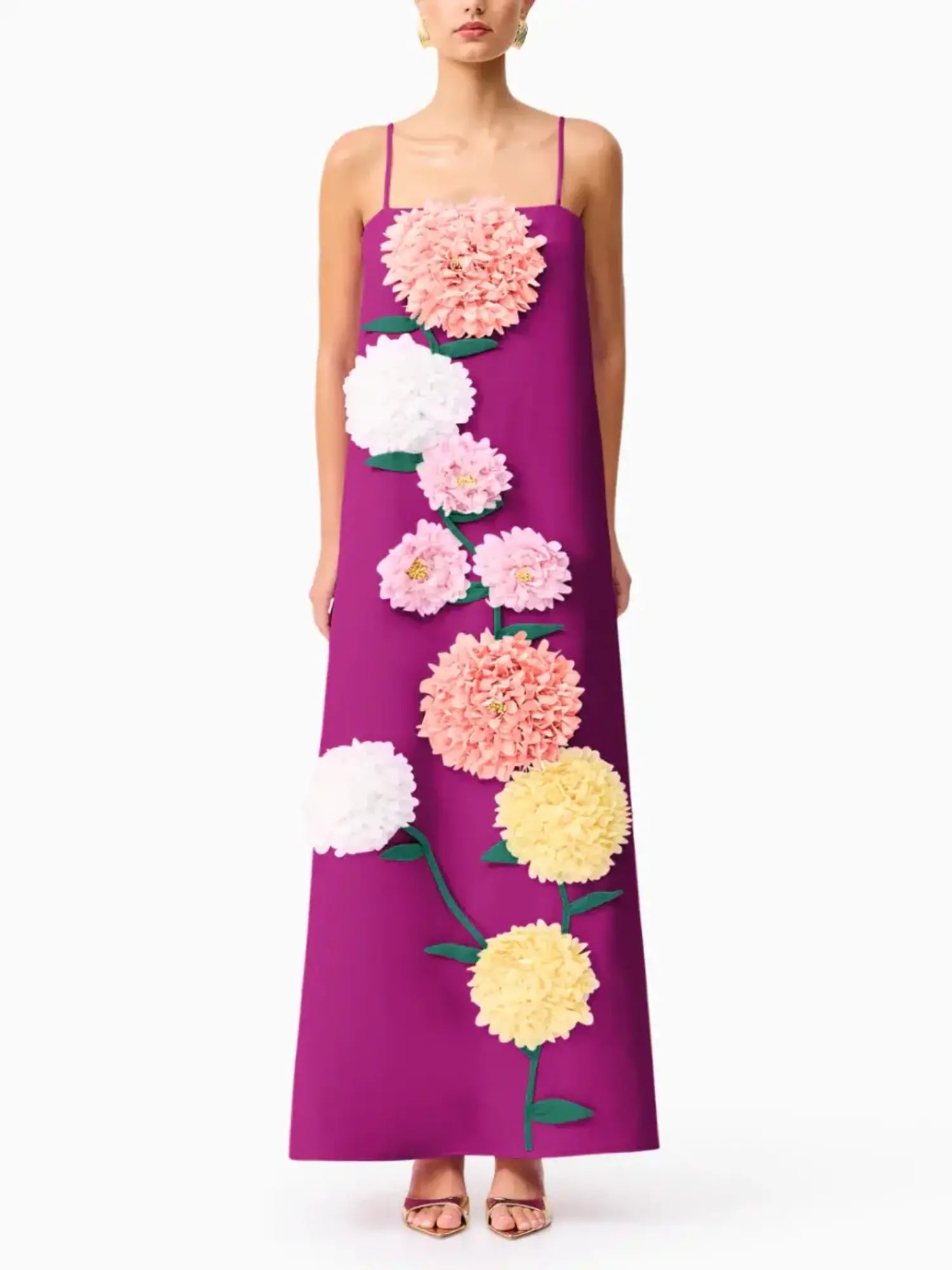 El42505 Purple Buttercup Maxi Dress