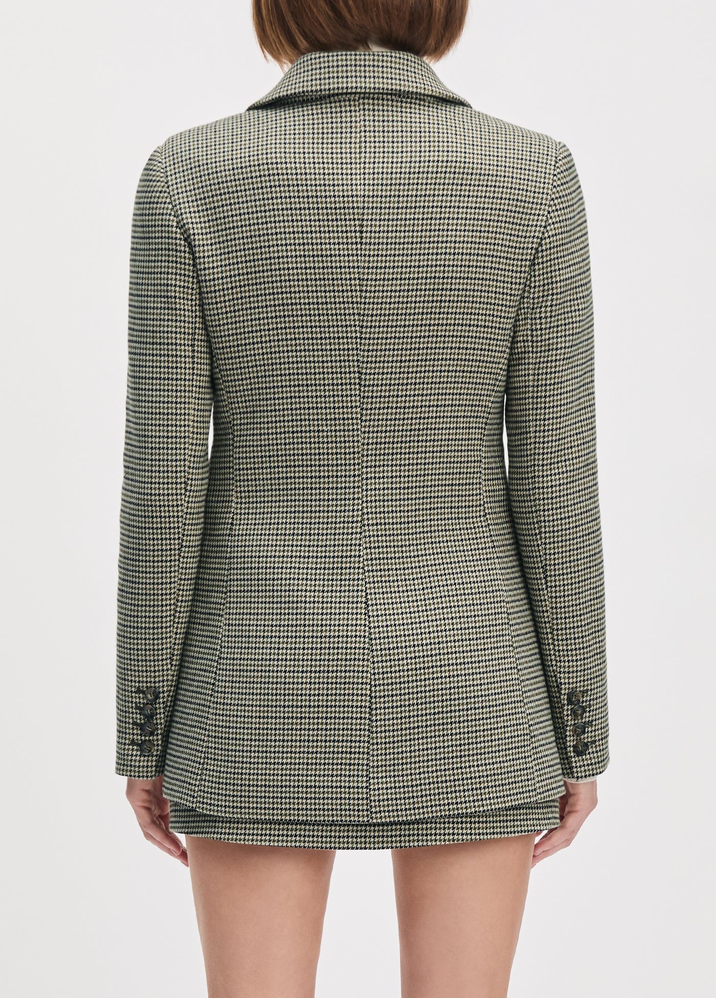 Fa6512 Houndstooth Blazer