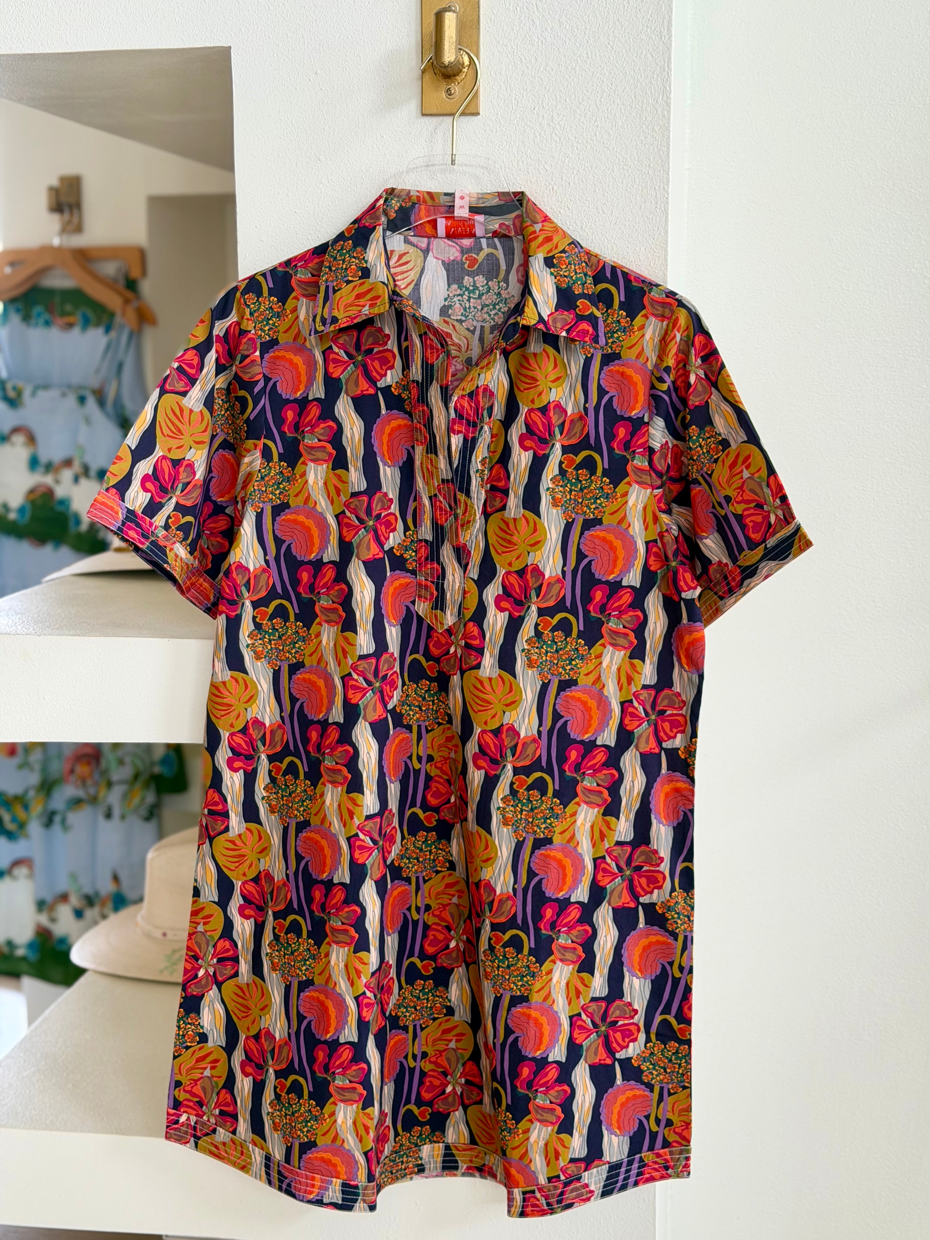 Ne020 Navy Lily Shift Dress